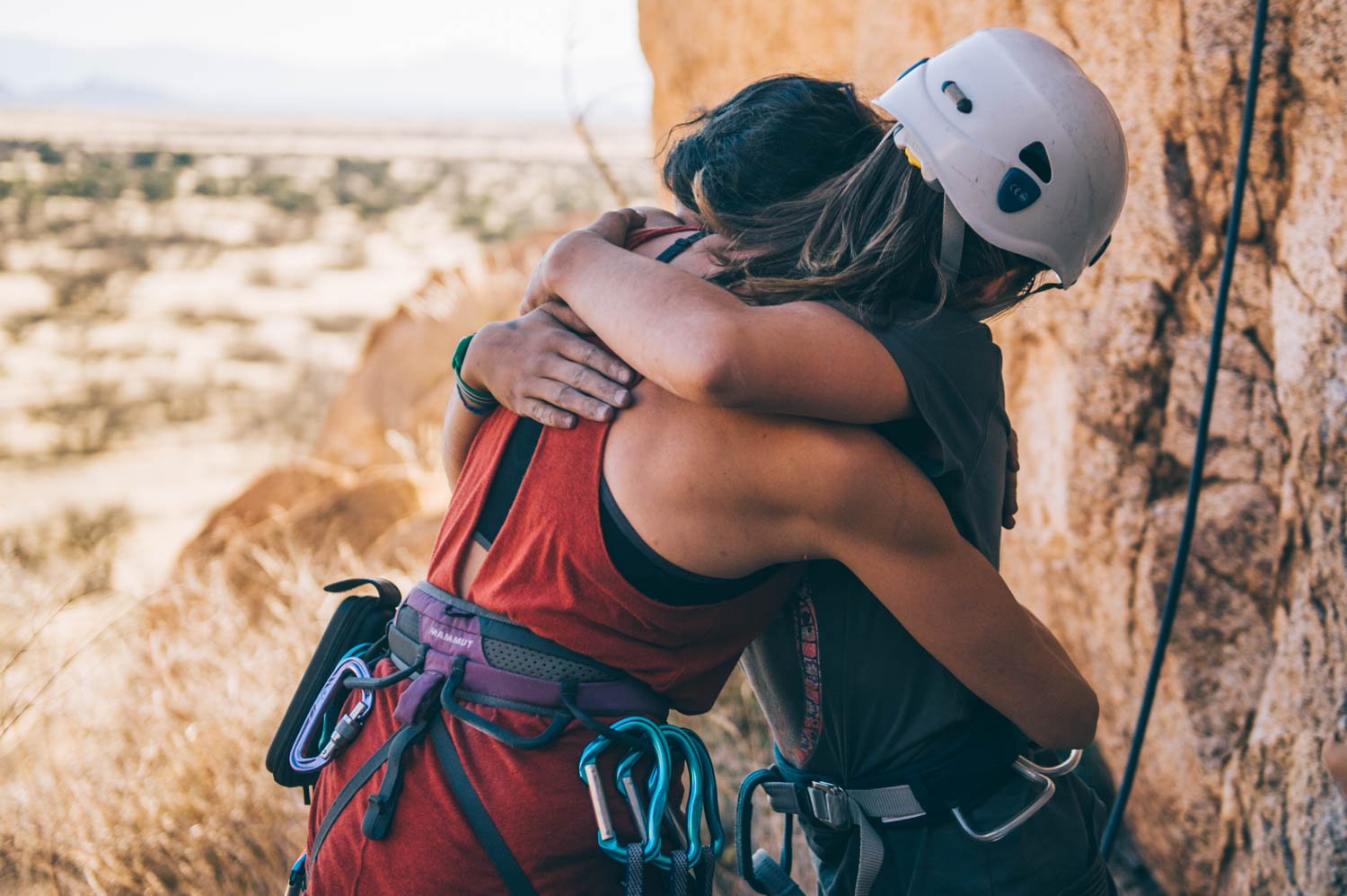 Climbing can be such a mental game. I'm so glad Jen can help Aïsha work through her fears when they come up. She truly is a second mom to my girls.