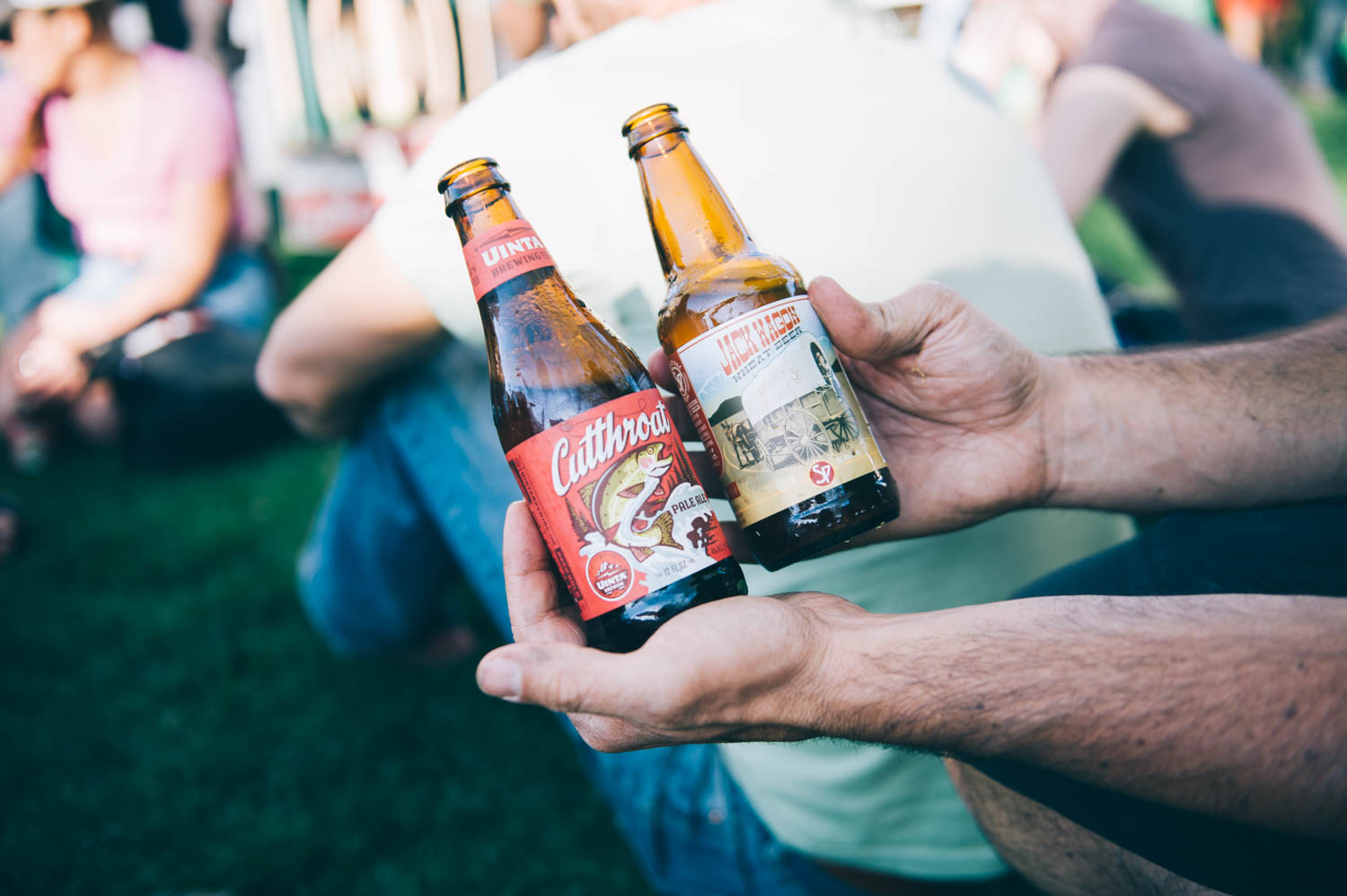 We tried some local beers at the Beer Garden. I really liked the Cutthroat, but the other one was bleh...