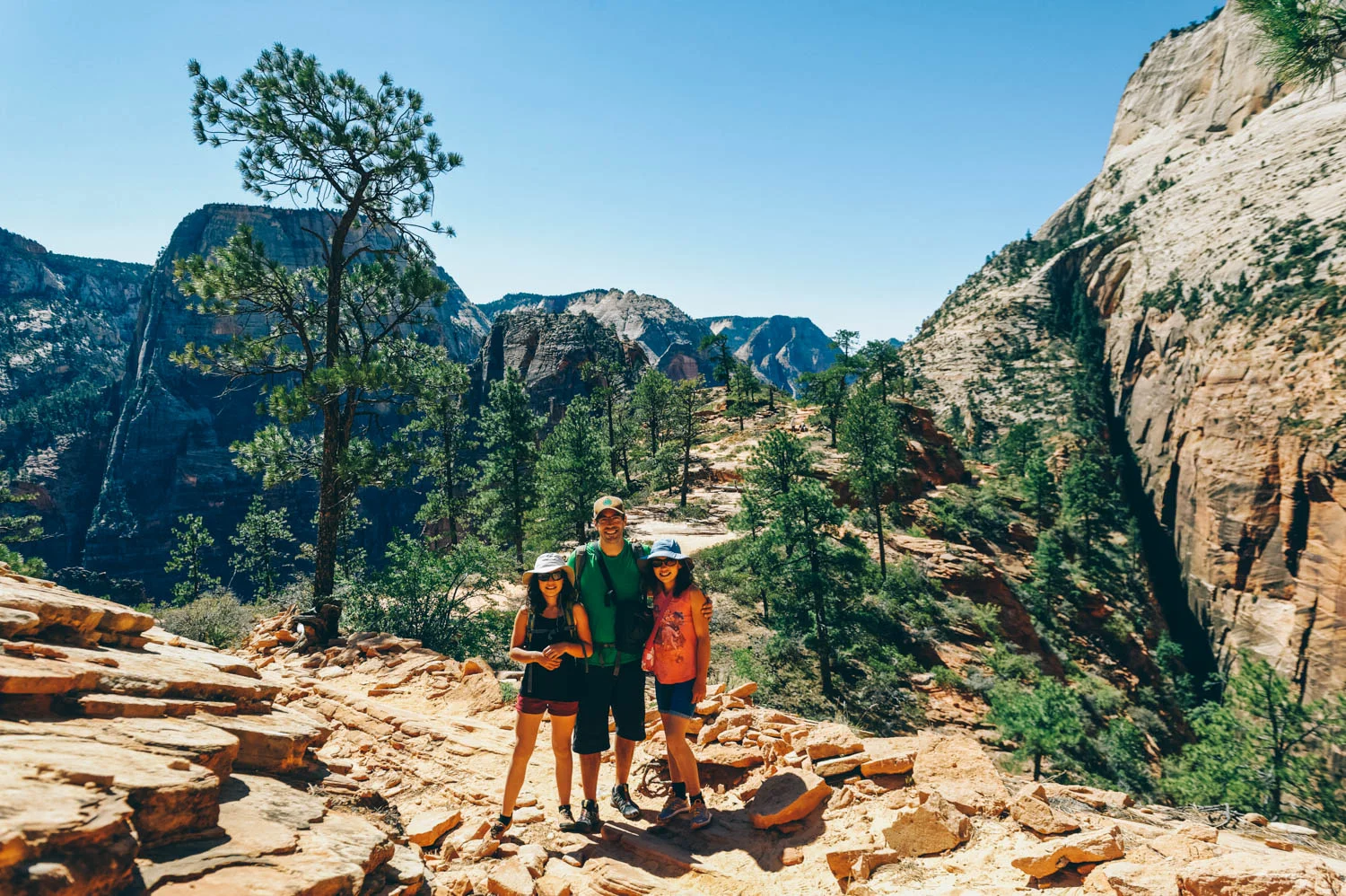 The West Rim Trail was simply stunning with views of Angels Landing and Observation Point.