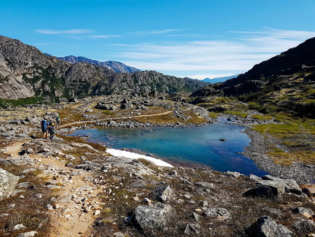 Approaching Deep Lake Camp.