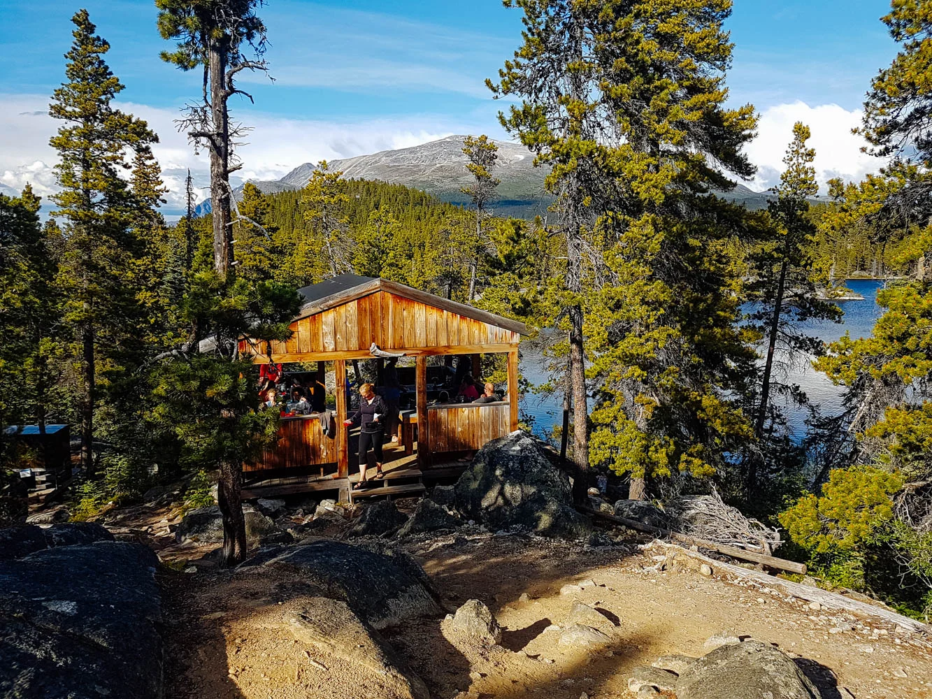 Bare Loon Camp, where we spent our last night on the trail. One of my favorite camps!