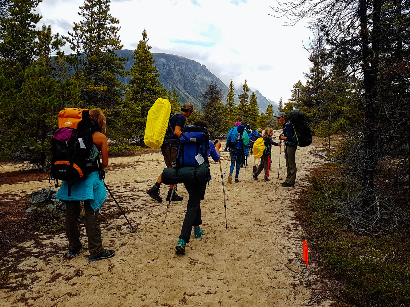 Last day was only 4 short miles to Bennett Lake.