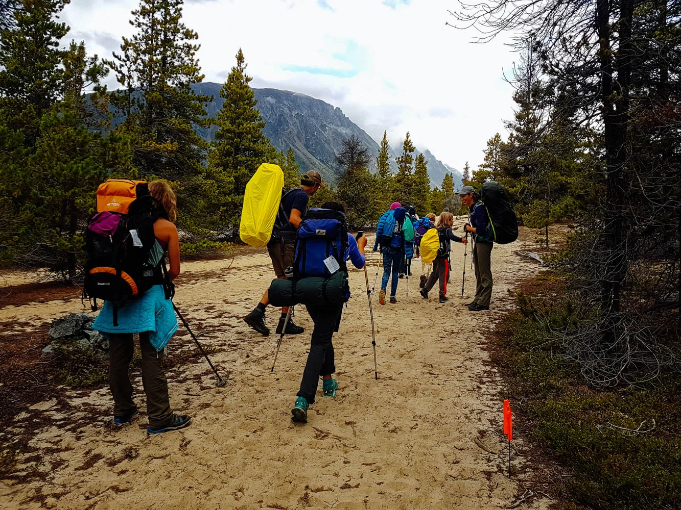 Last day was only 4 short miles to Bennett Lake.