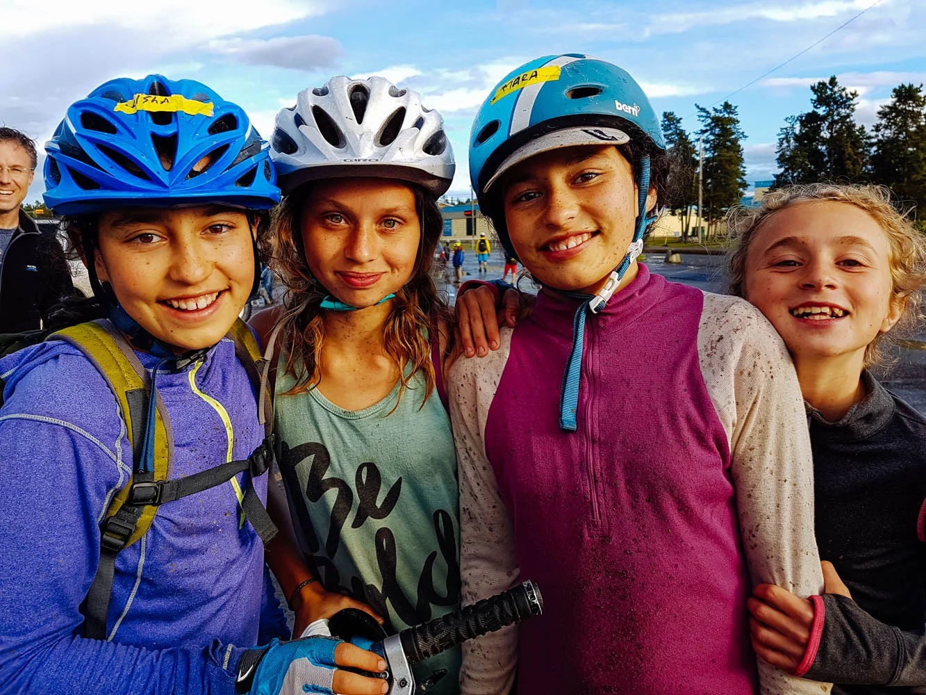 We even made it in town in time for the girls bike meet!