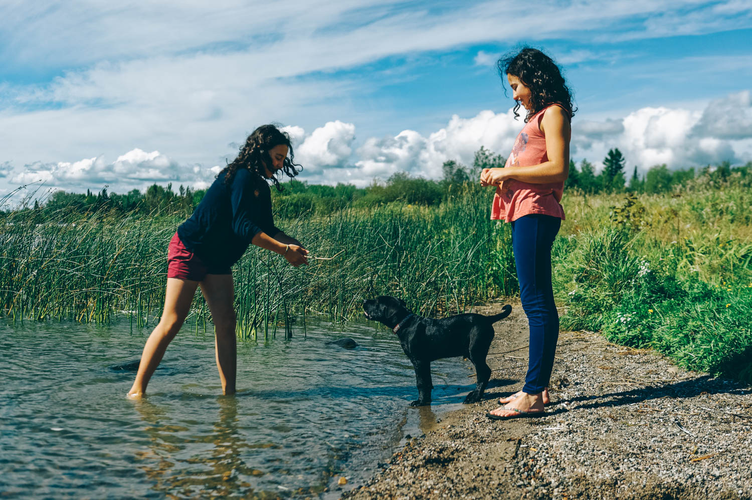 Exploring the water in Dryden, Ontario.