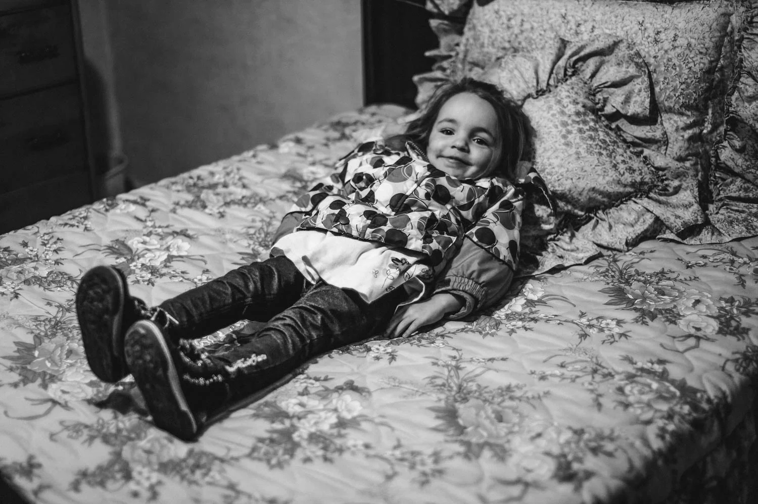 Naomie loves trying every single princess bed in all the bedrooms (6 in total!)