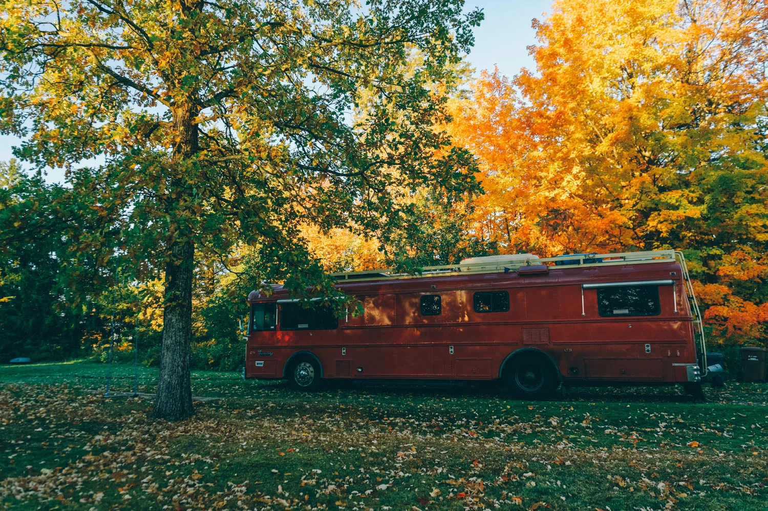 Beautiful cold fall morning.