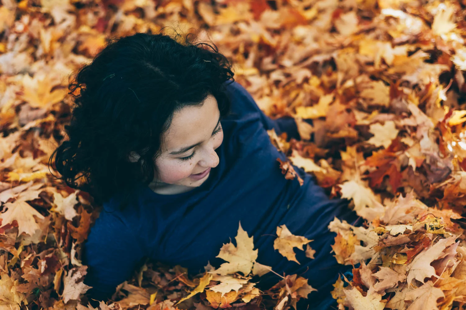 The smell of maple leaves.