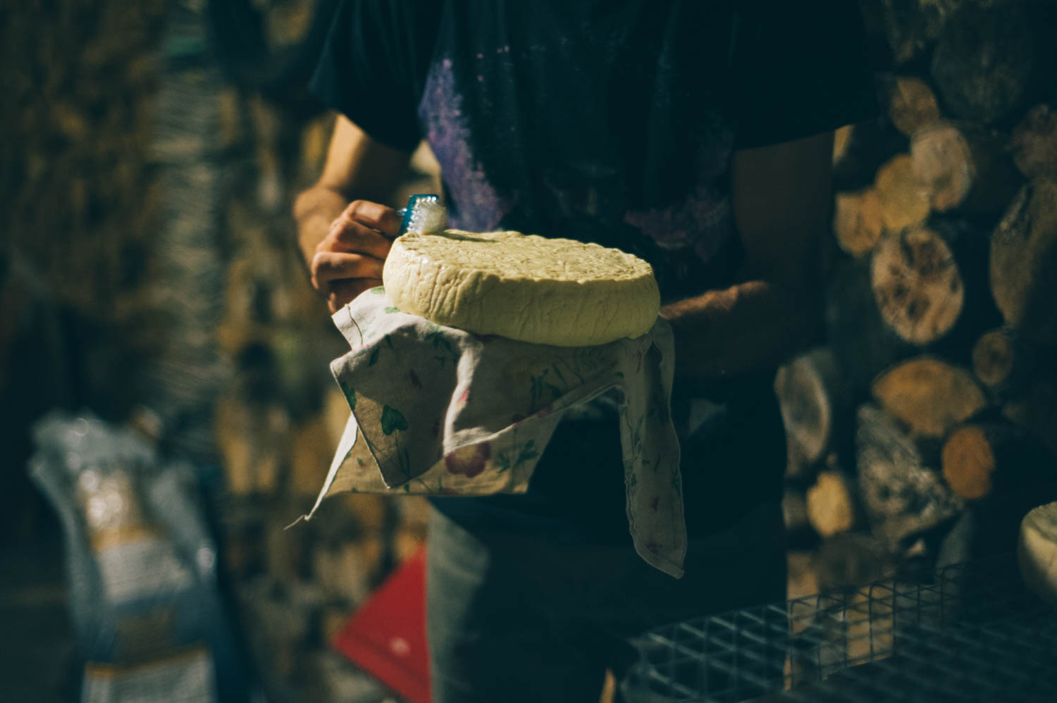 Cheese washing.
