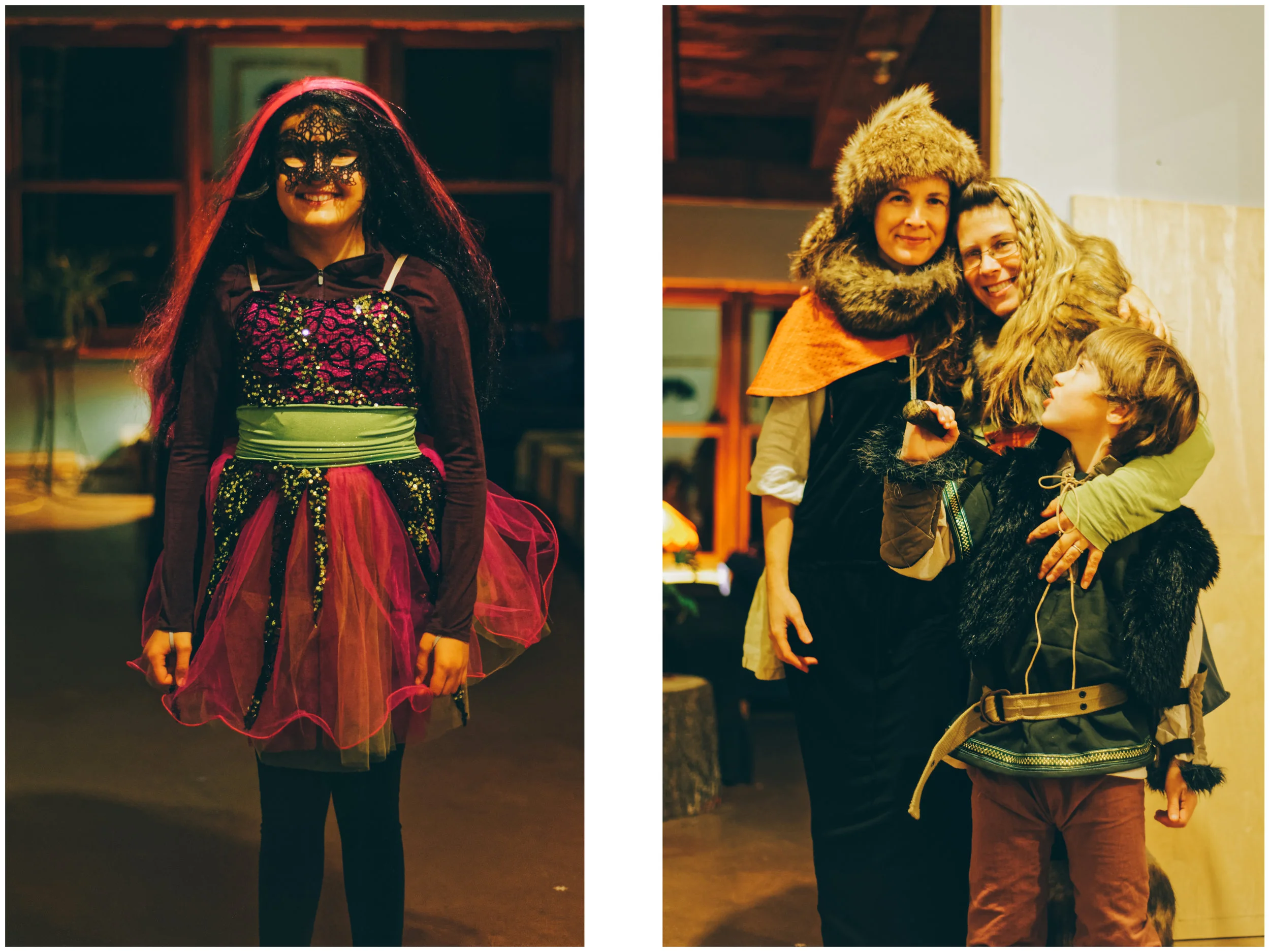 The dark fairy and Viking family.