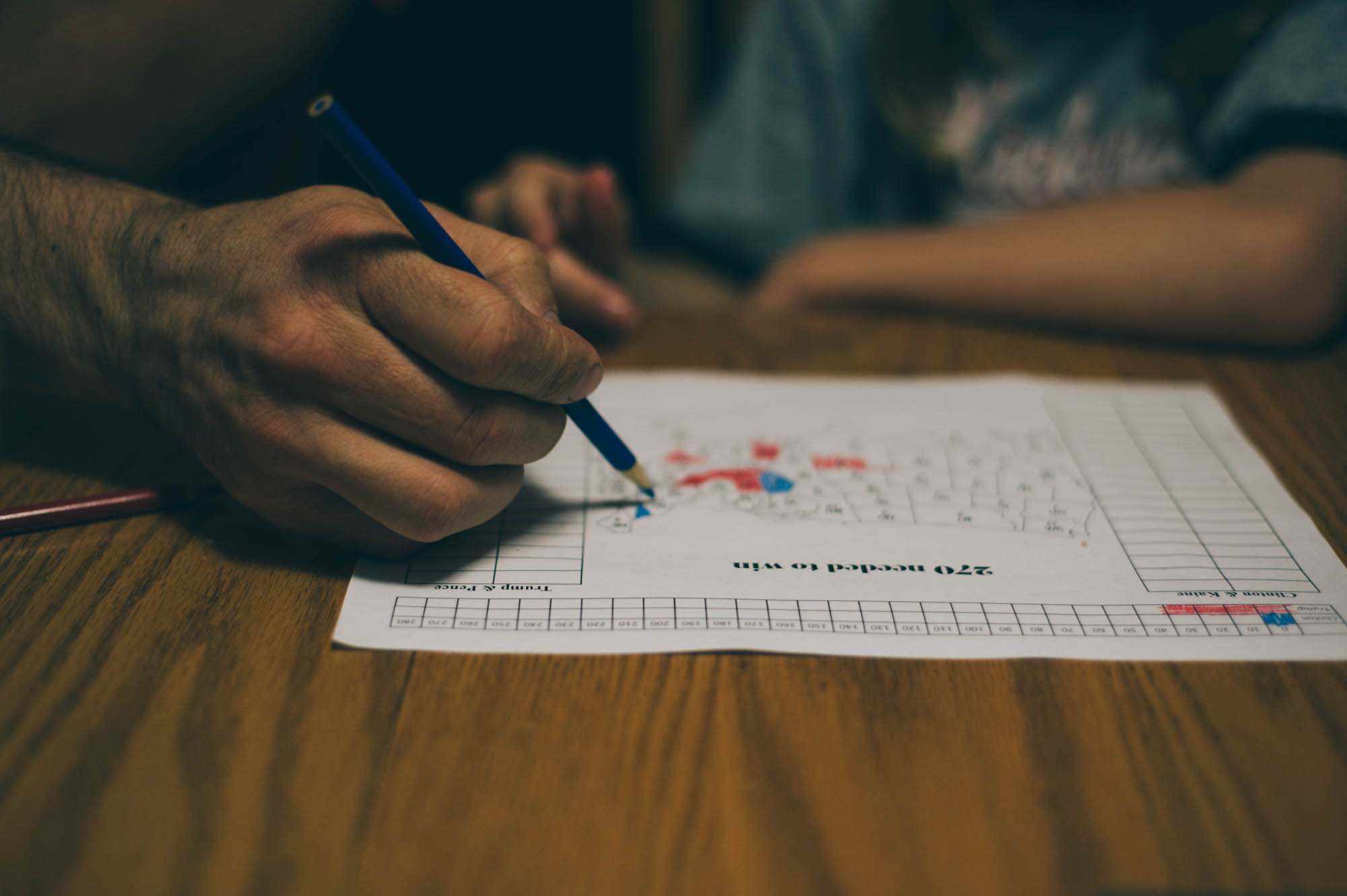 State coloring sheet for the kids to follow the election results.