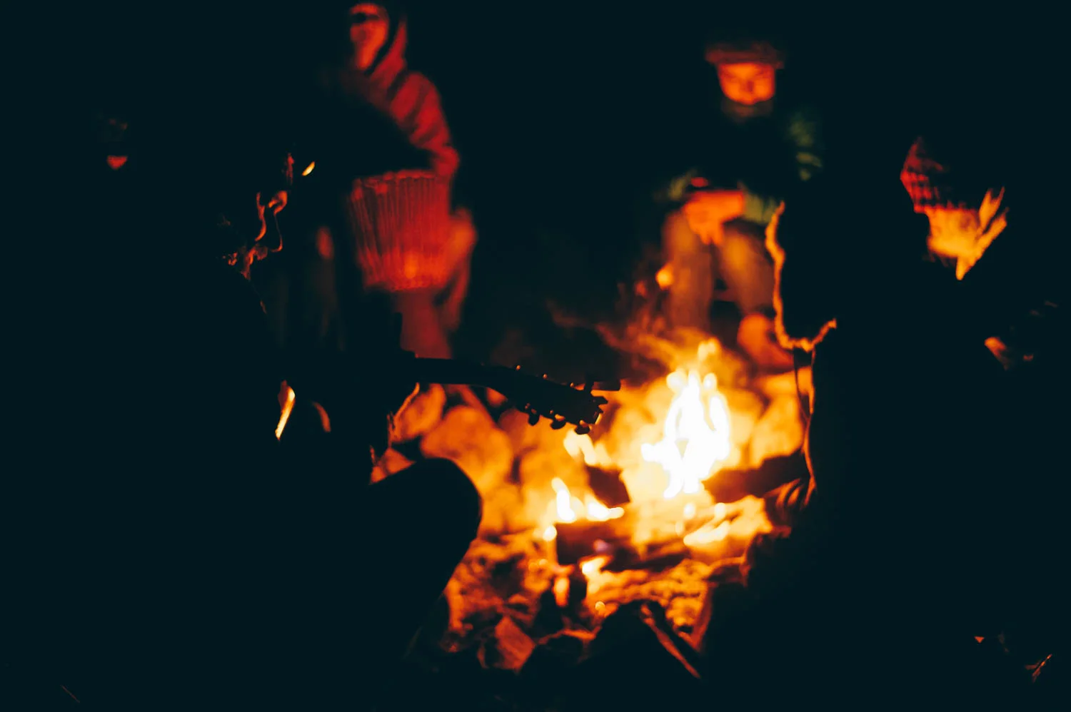 Guitar and drums, great evenings by the fire.