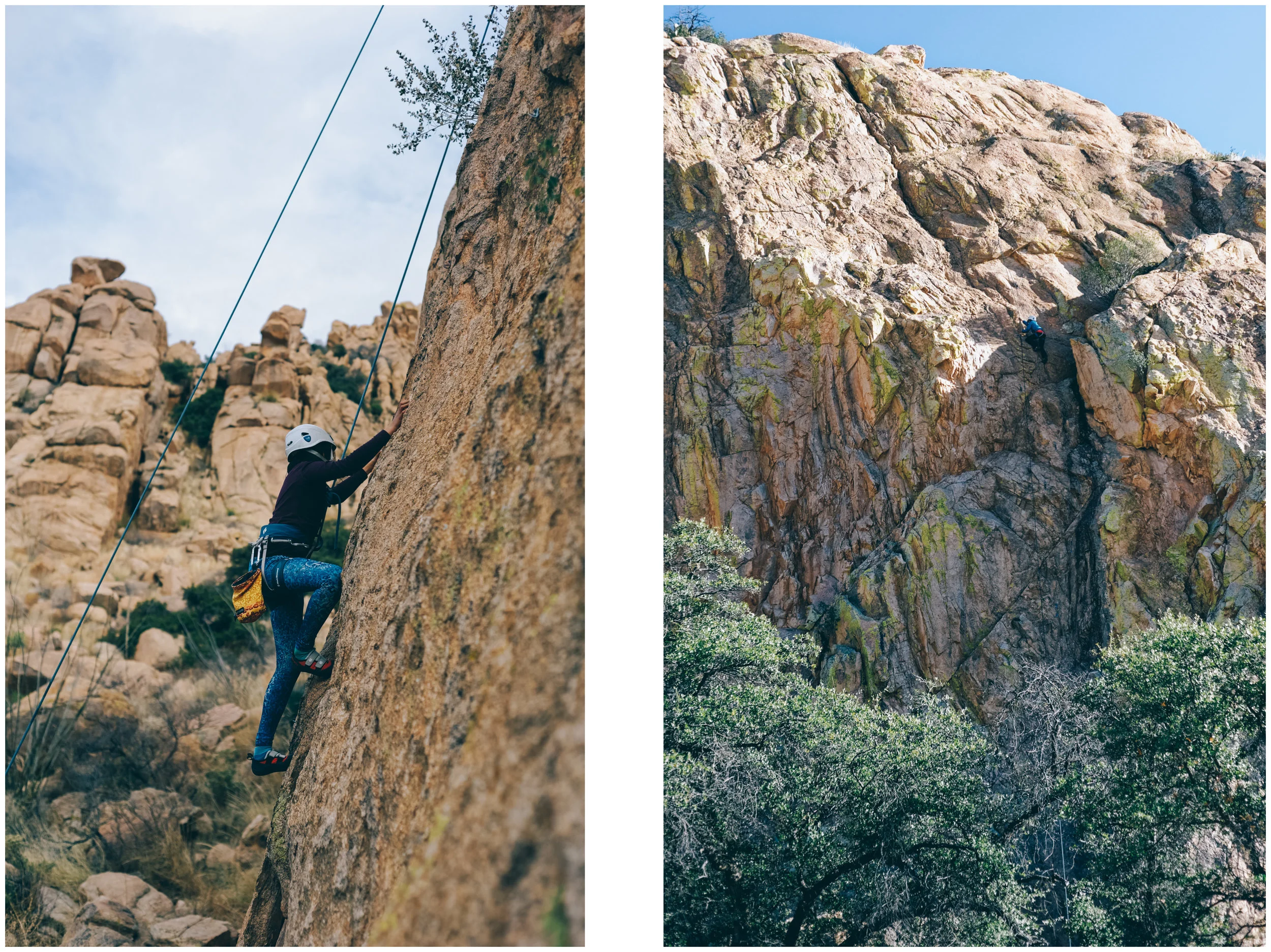 Can you spot Mathilde on the image on the right? These routes are long (and so fun!).