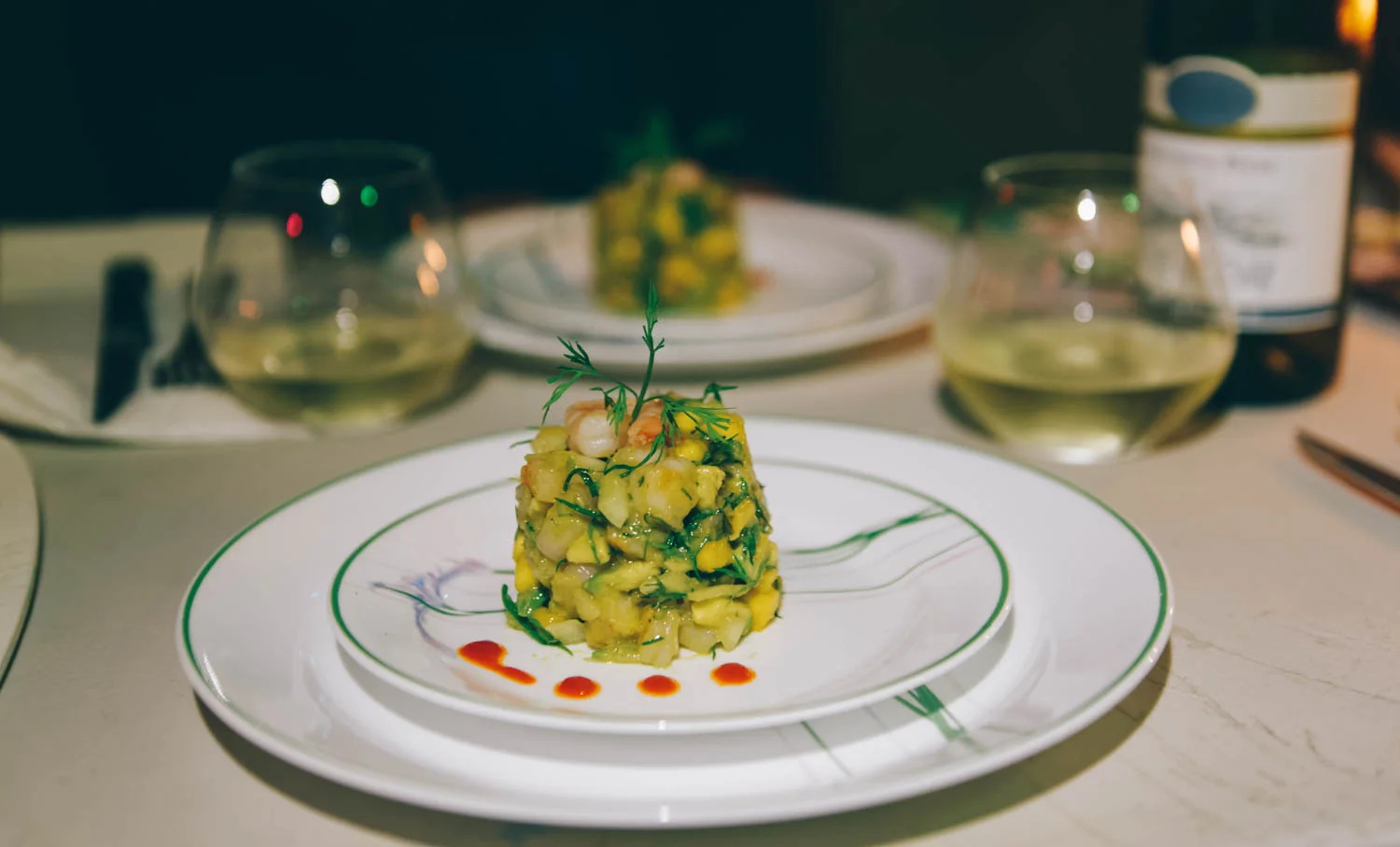 Aïsha prepared us a mango-avocado-shrimp tartare that could not have been better at an high end restaurant.