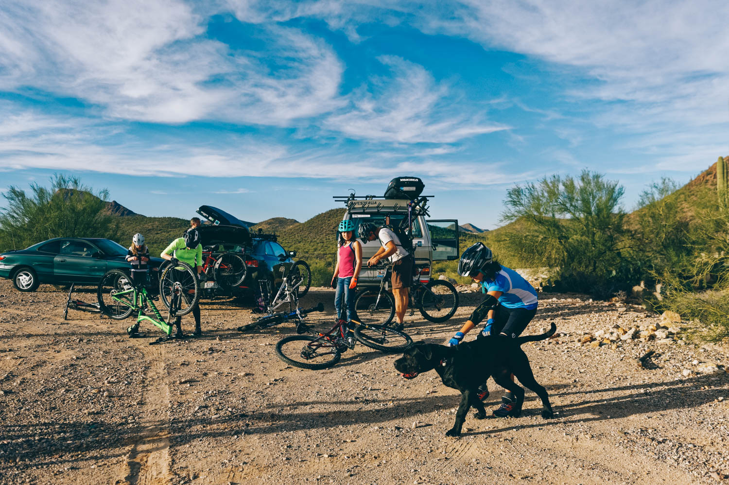 Our friends from Wisconsin came for a week during their Holidays! Of course, we went biking together!