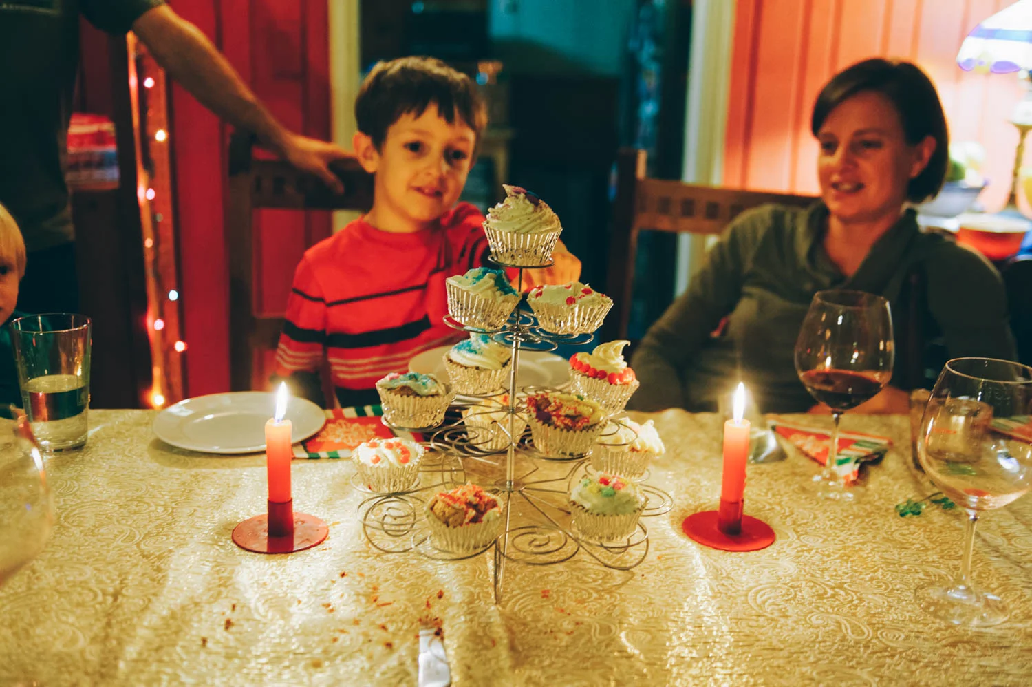 Mathilde New Year's cupcakes!