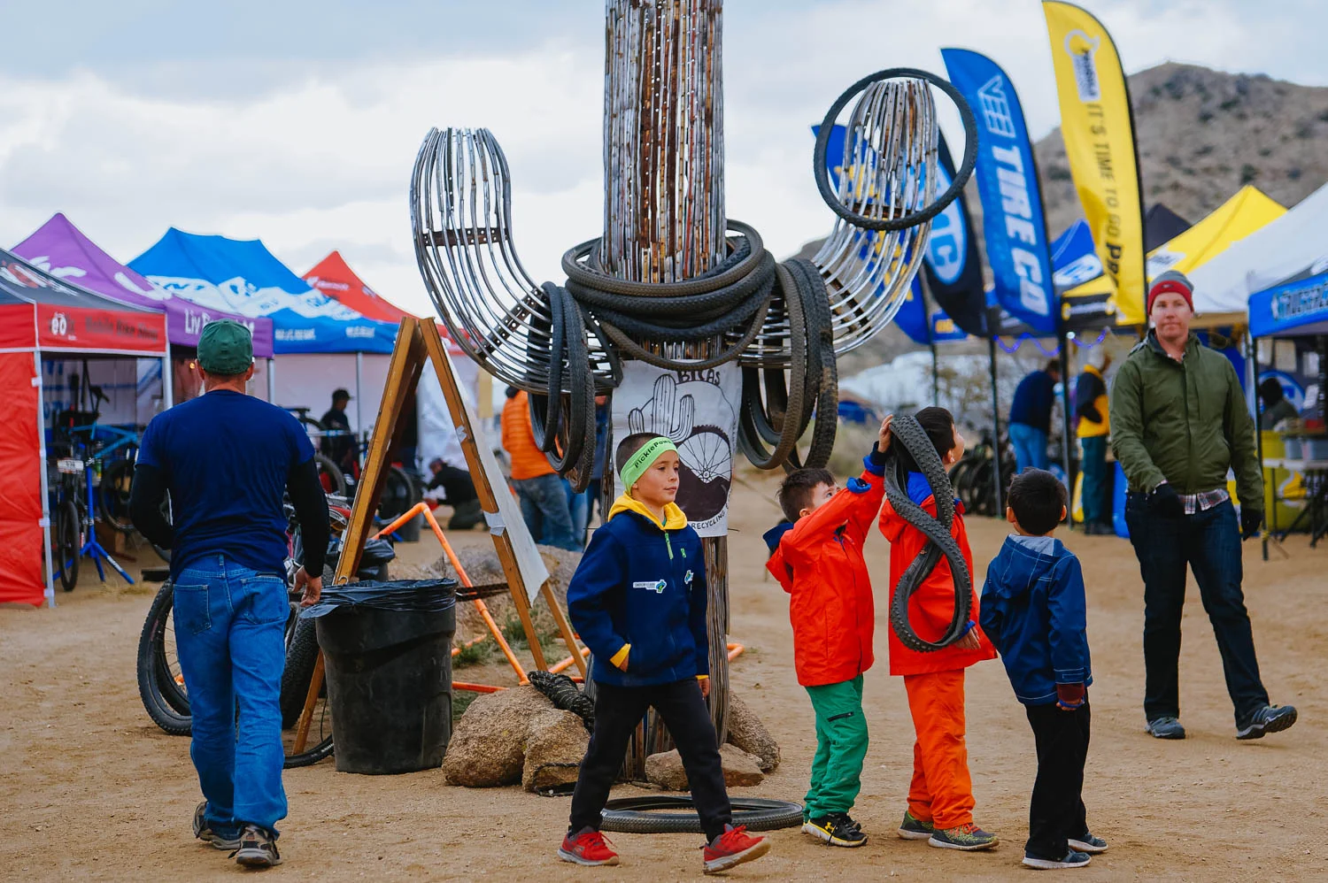Tire toss contest!