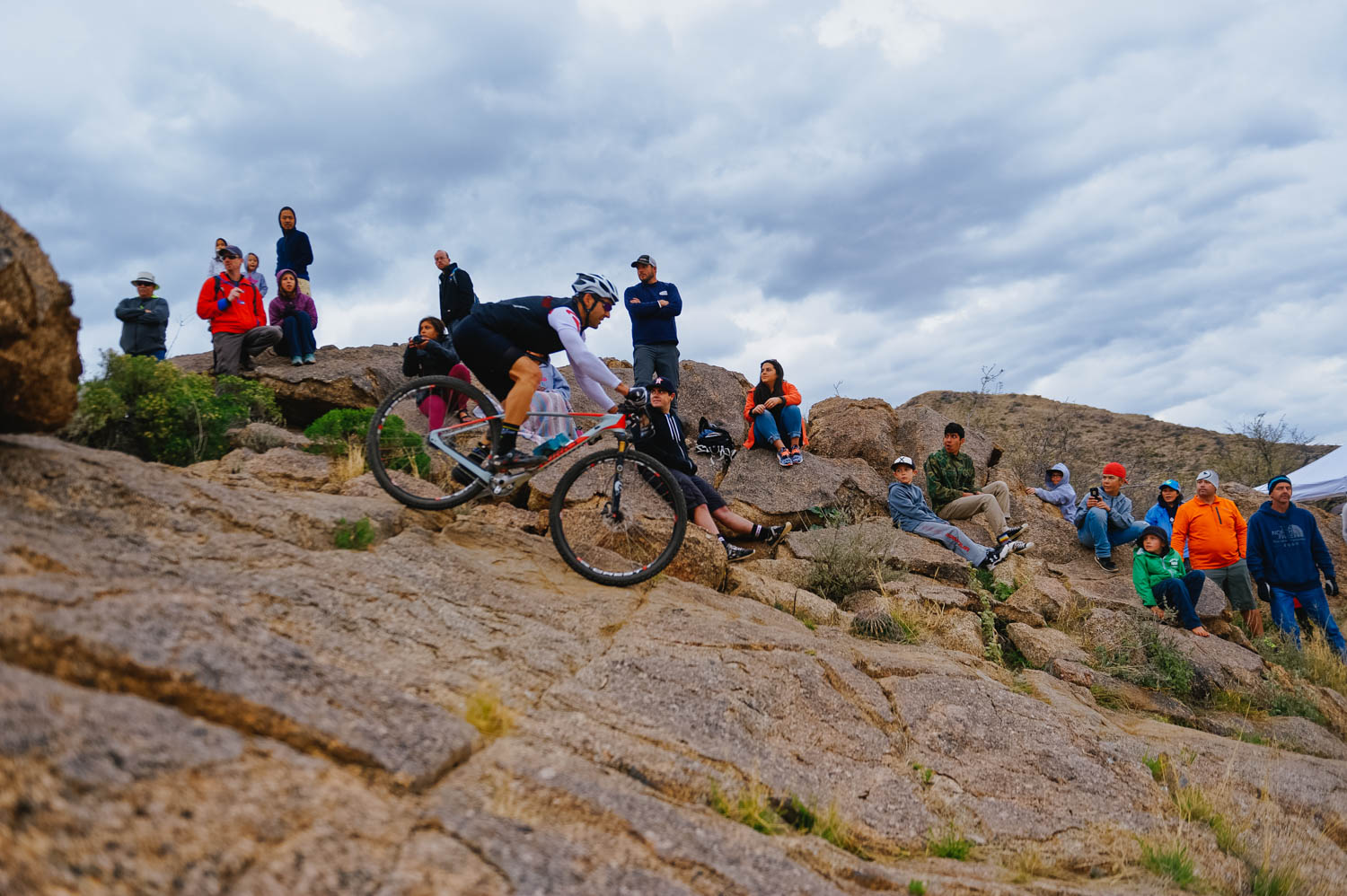 Antonio on the rock drop.