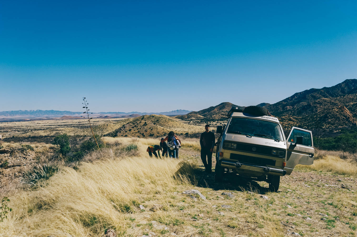 Trailhead to Zappa Dome. Once again, very happy to have a Westy Syncro to bring us there.