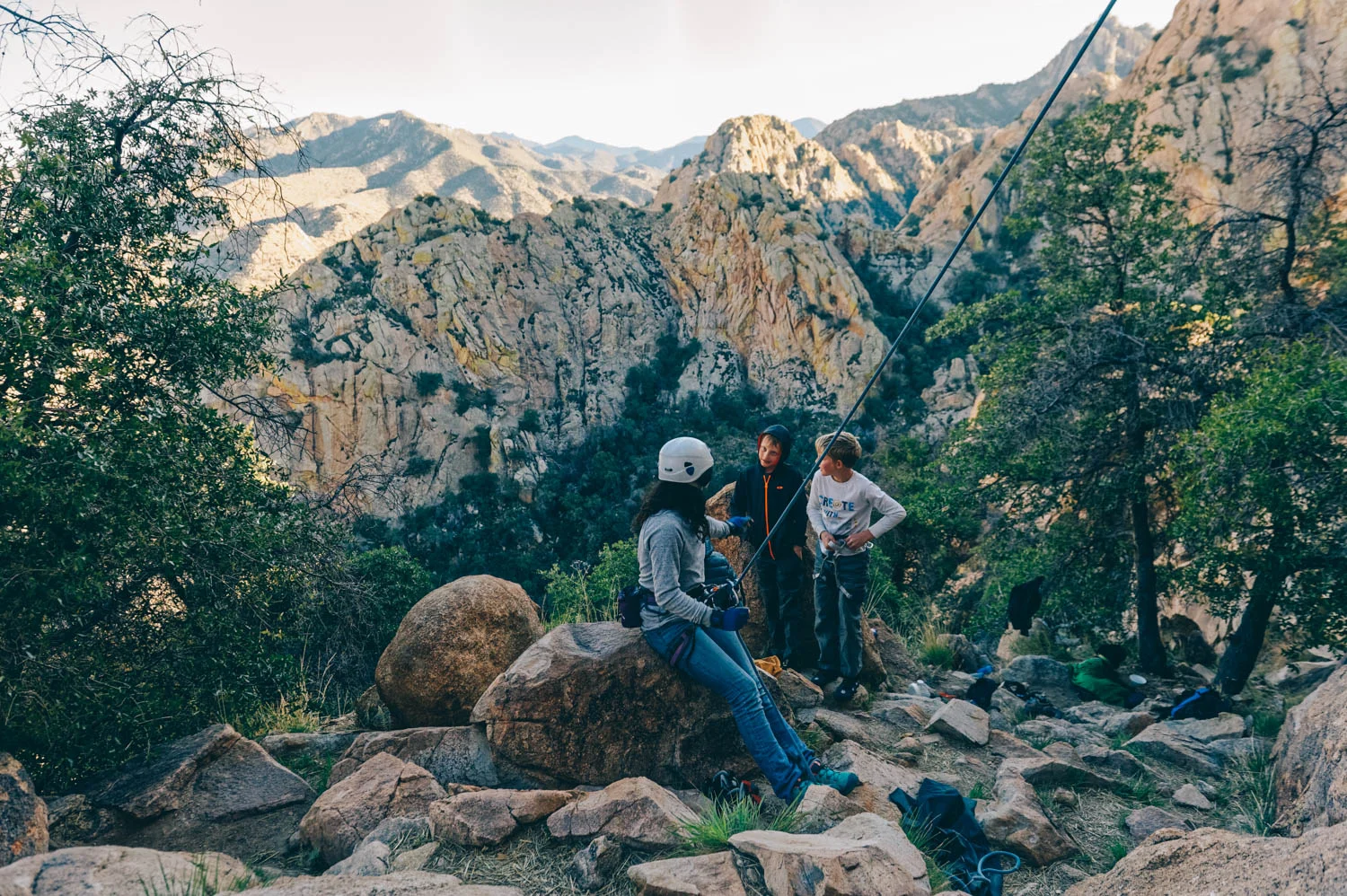 Not a bad spot for sunset. We just had to make sure to be back to the Westy before it got dark. None of us wanted to do that trail back down by headlamp.