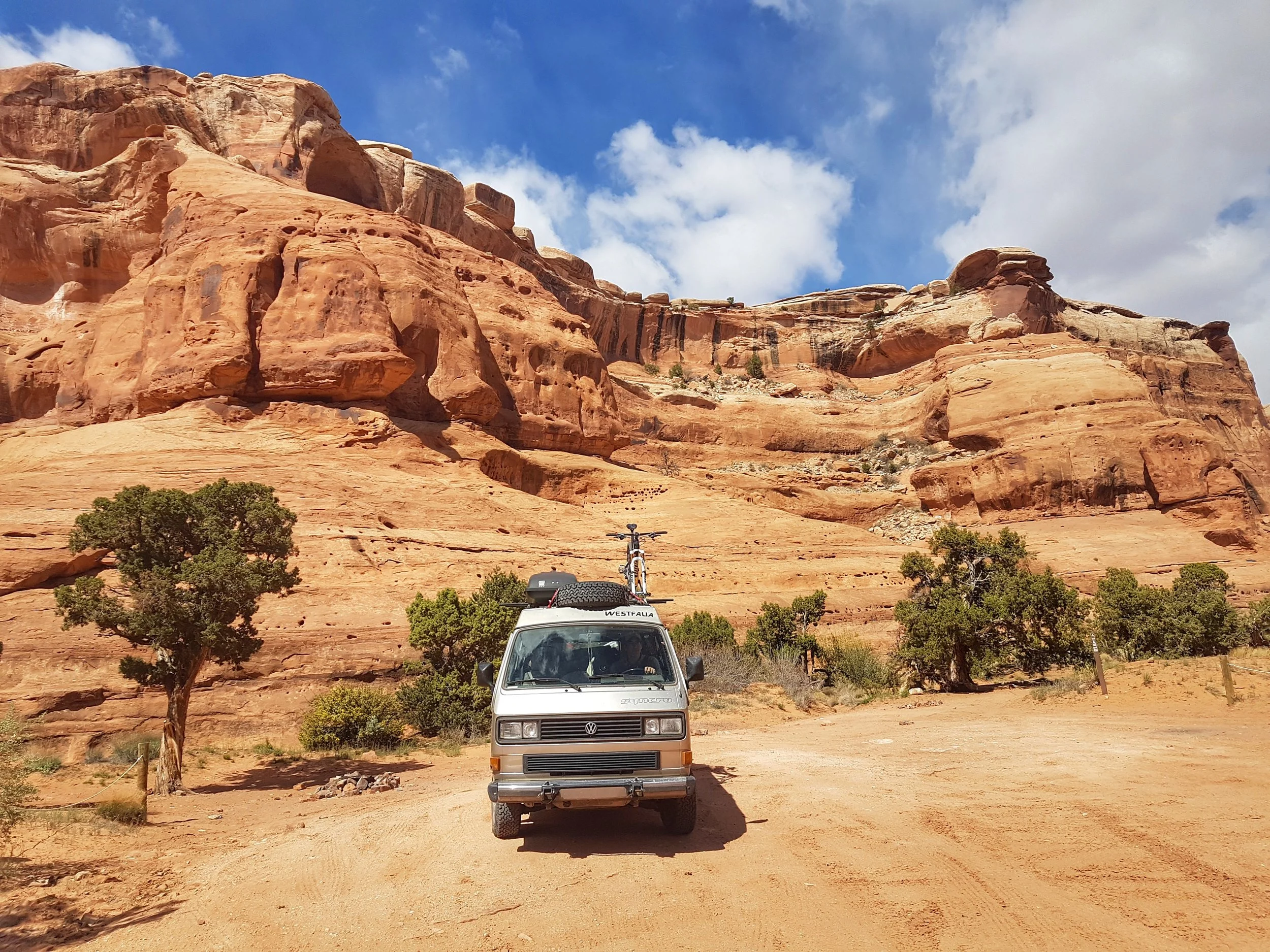 Beautiful campsite among the boulders (only accessible for short 4 X 4 high clearance rigs). I posted it here on Campendium if you'd like the coordinates.