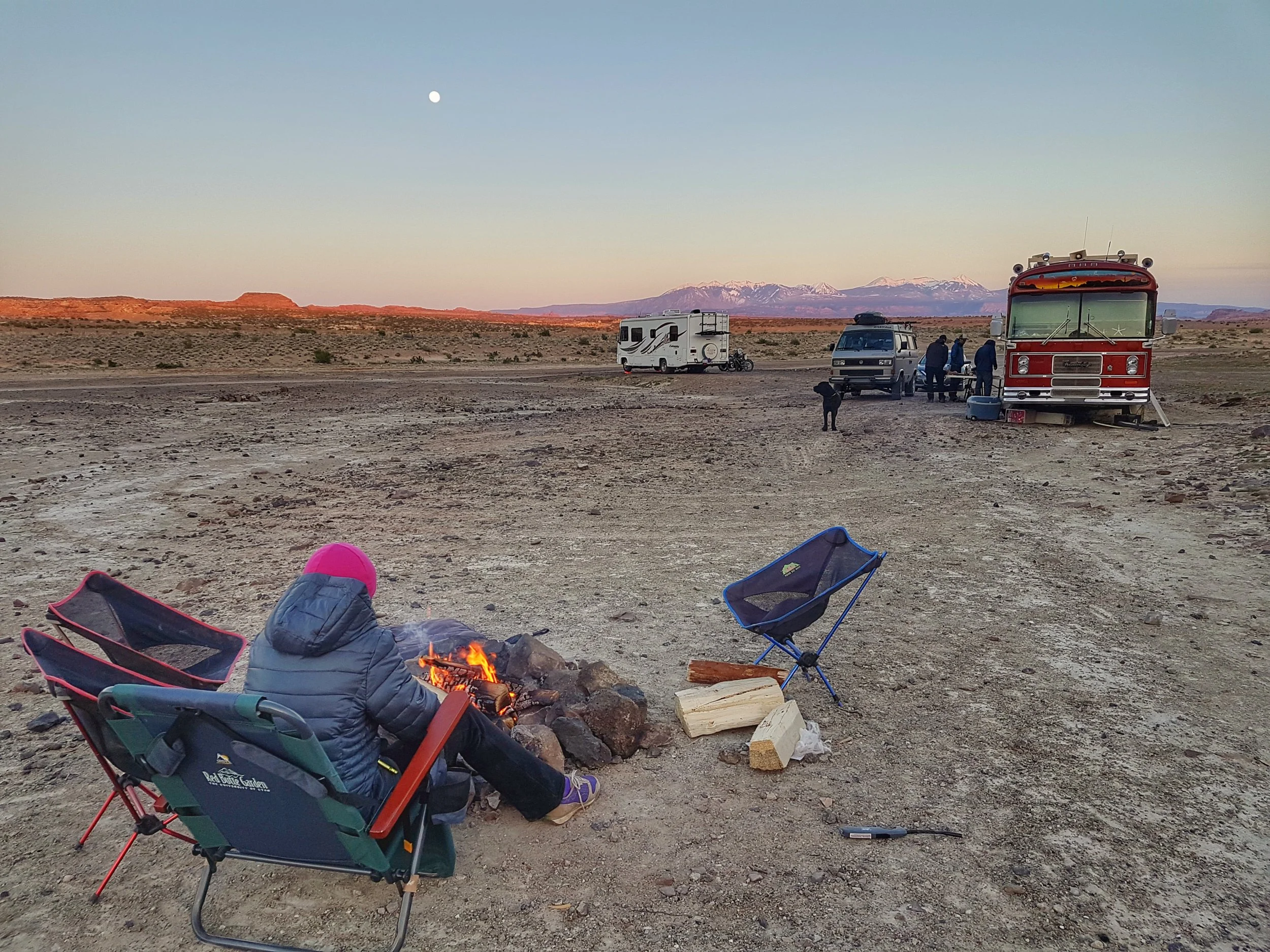 Our beautiful campsite on Dalton Wells Rd.
