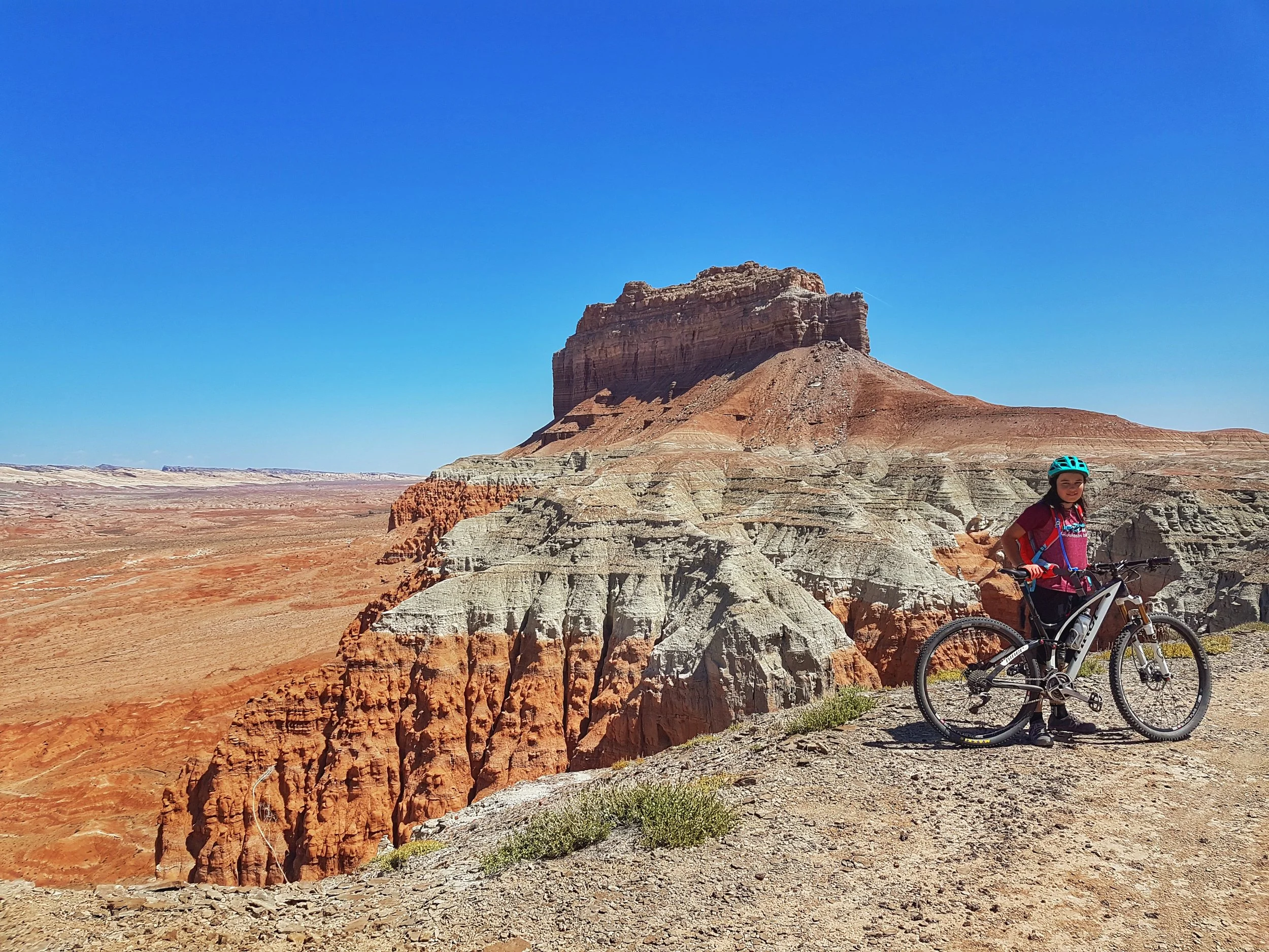 Mara by the San Rafael Swell (Dark Side of the Moon trail).