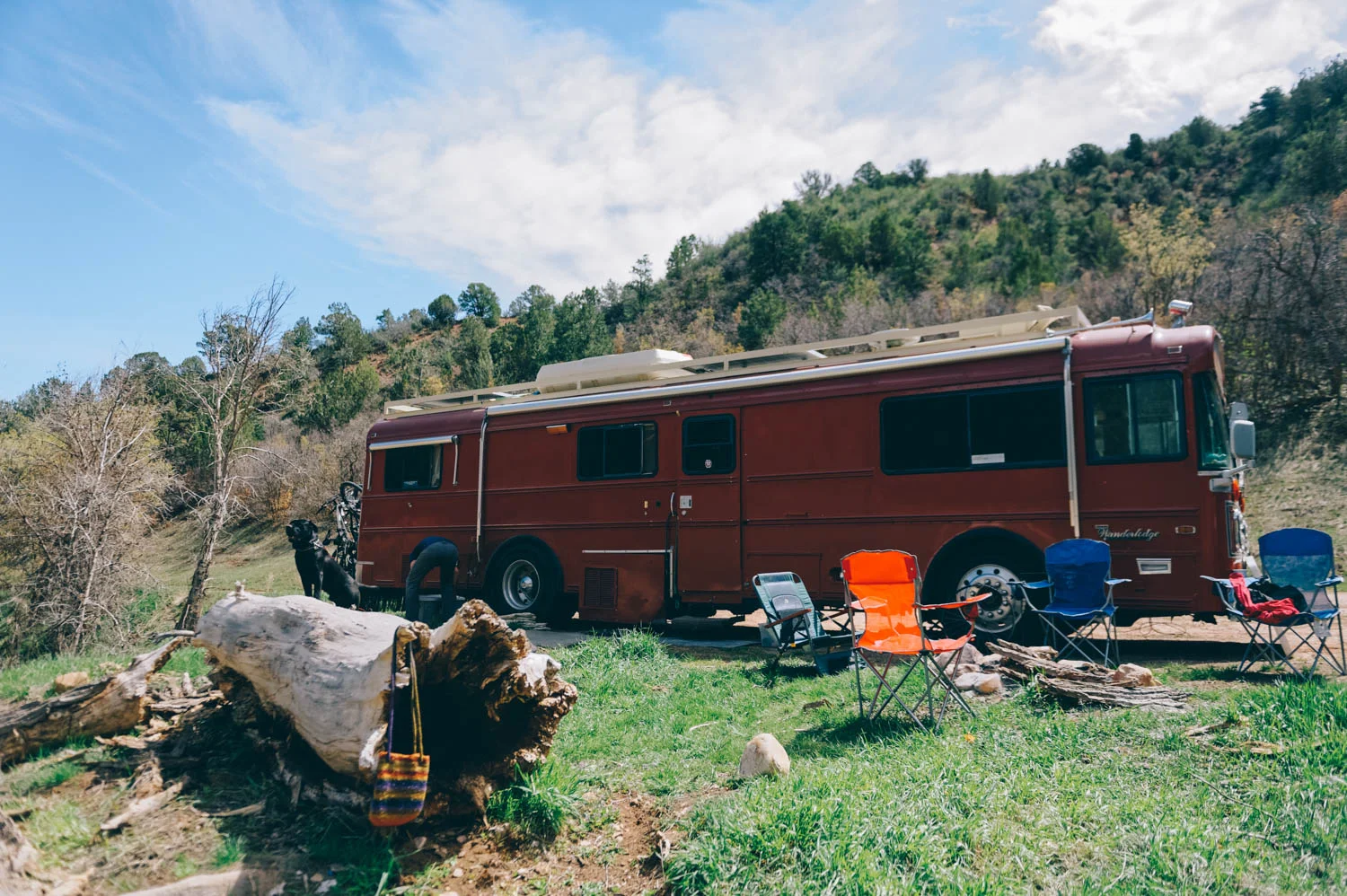 We found the perfect campsite minutes away from the crags.