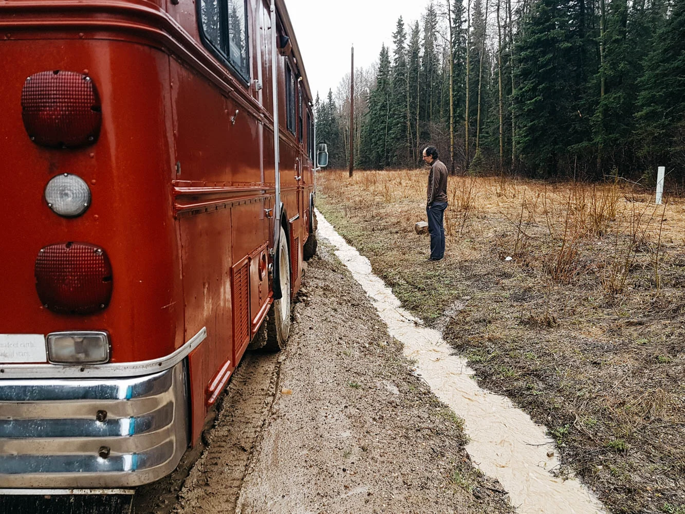 We got completely stuck in mud going to Inga Lake, just before Wonowon. A towing was needed to get us out of there.