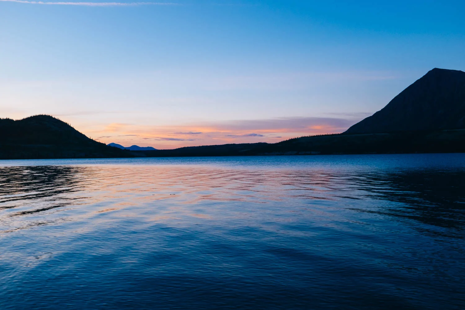 2 am on Kusawa Lake