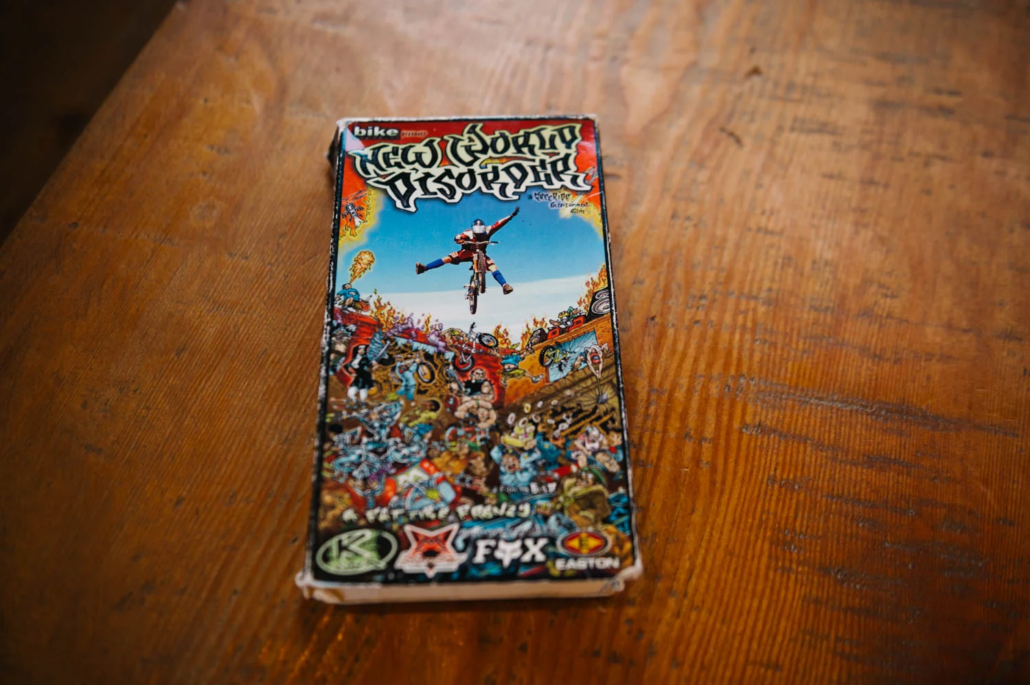 We showed the kids some old mountain biking movies on Saturday night at the Bistro (on VHS, on course, on a real old TV). Who remembers Cranked and Dirty Dreams??