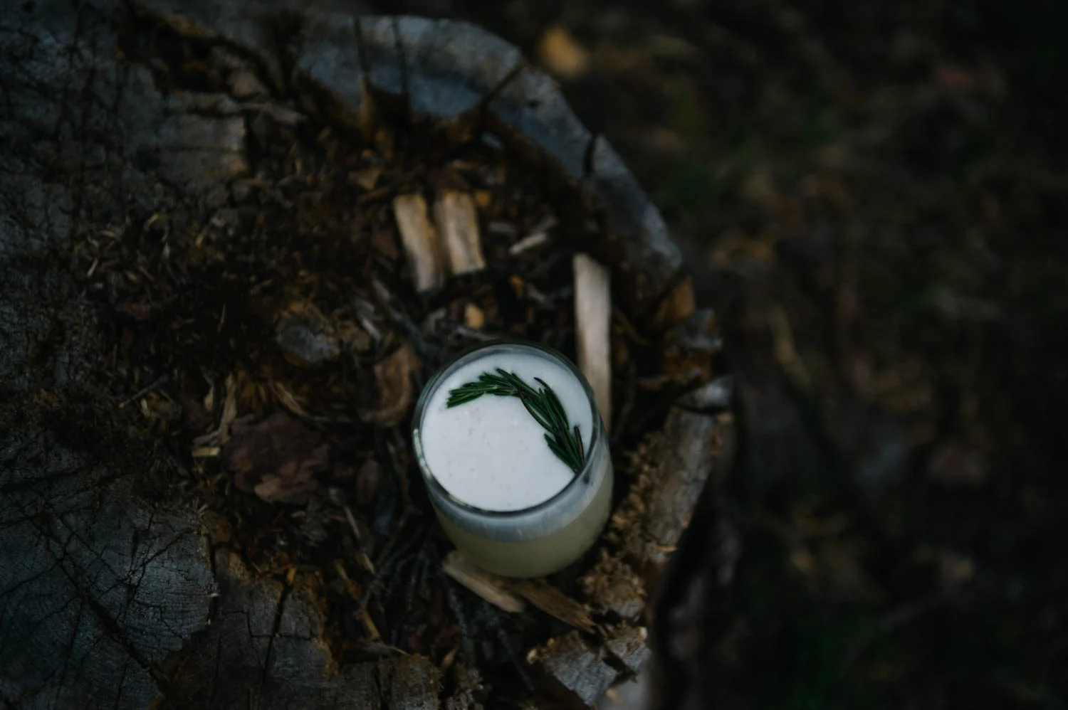 The Stewart-Cassiar 1 ½ oz P ort Chilkoot Distillery Gin ¾ oz Lillet Blanc ½ oz lemon juice ½ oz real maple syrup ½ oz rosemary syrup 3 dashes of homemade lemongrass-cardamom bitters 1 egg white Dry shake, then add ice and shake again. Add a rosemary twig for garnish.
