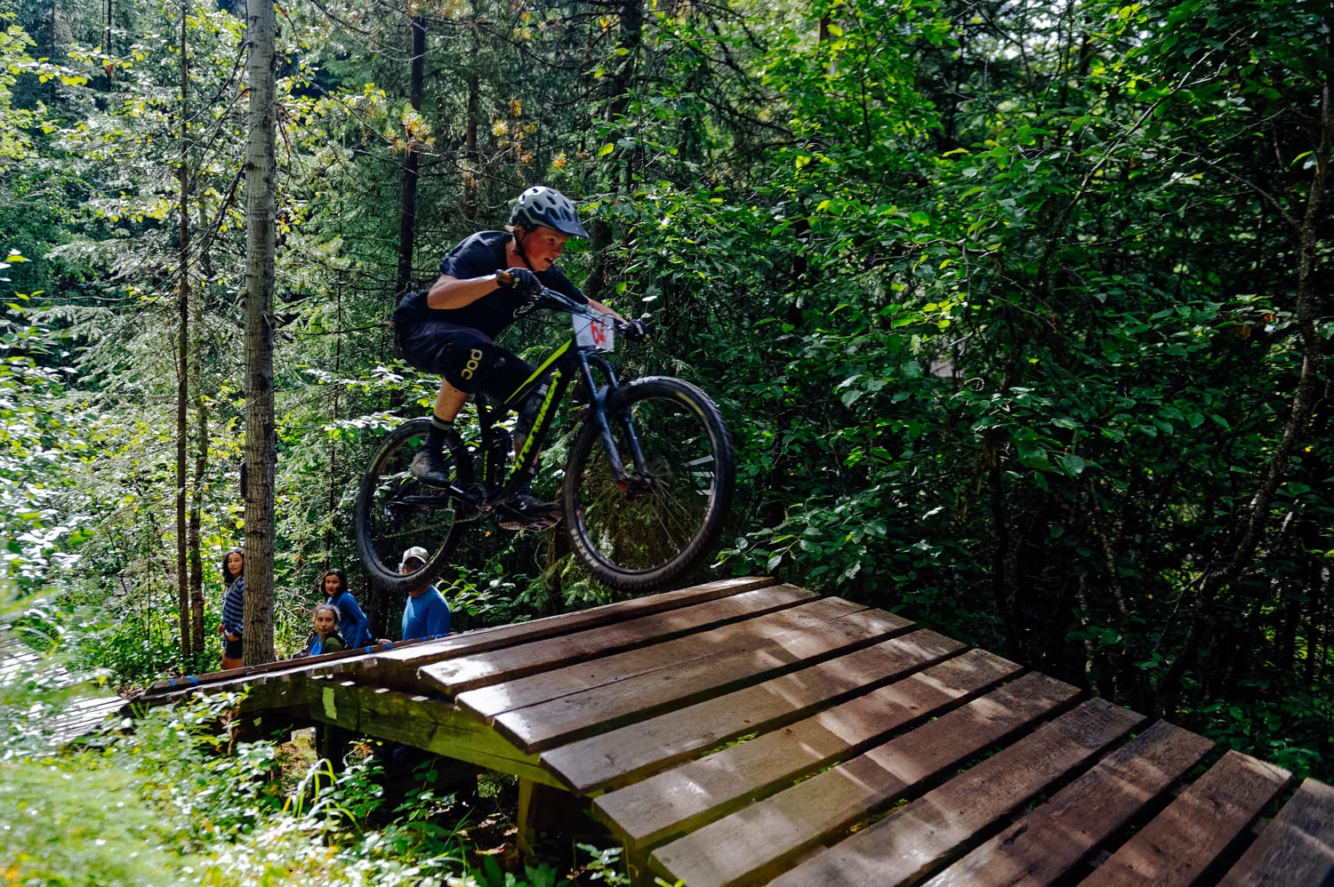 Downhill race on Charlotte's Web.