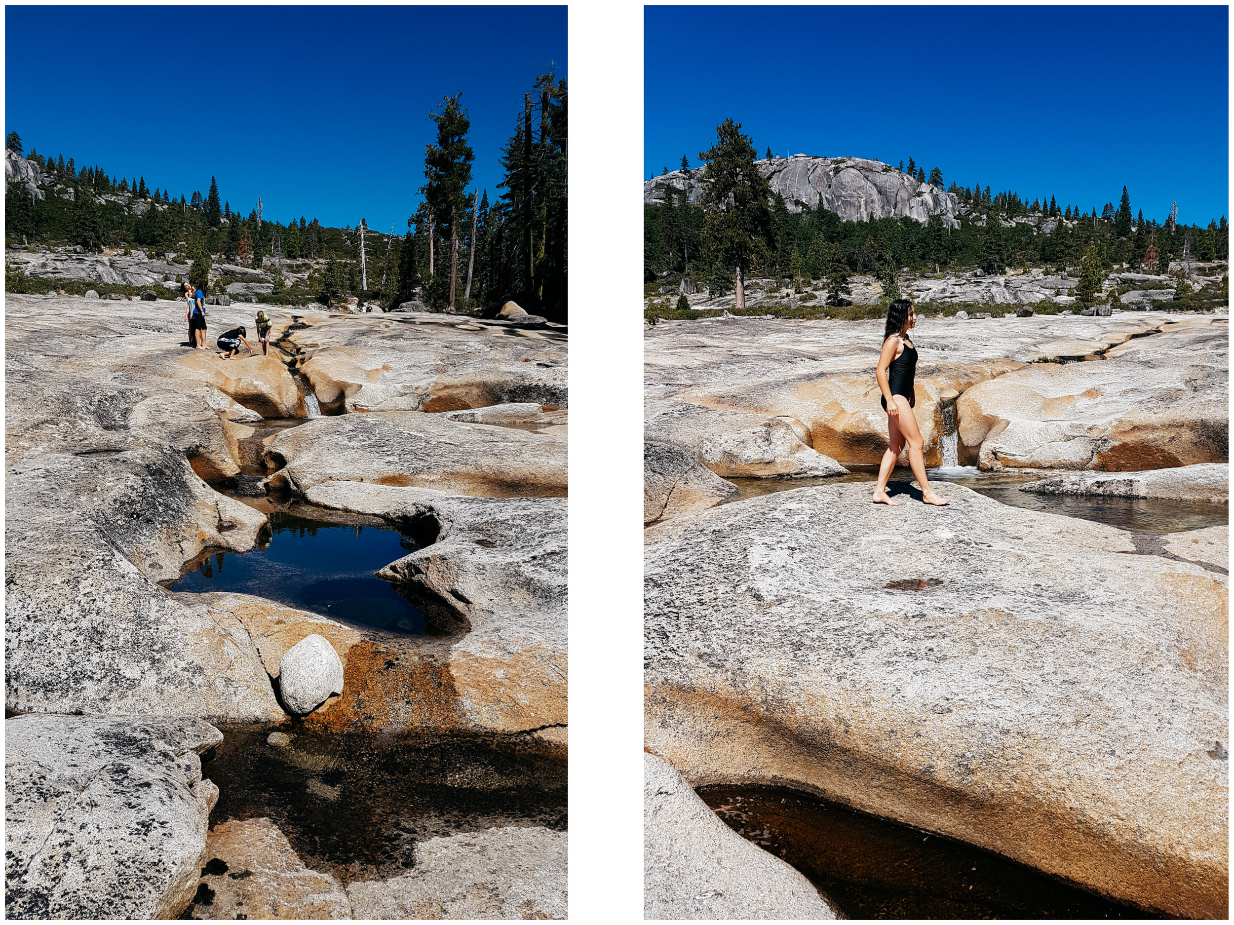 Upper Bassi Falls is full of beautiful basins flowing into one another. Some of them made for great waterslides too!