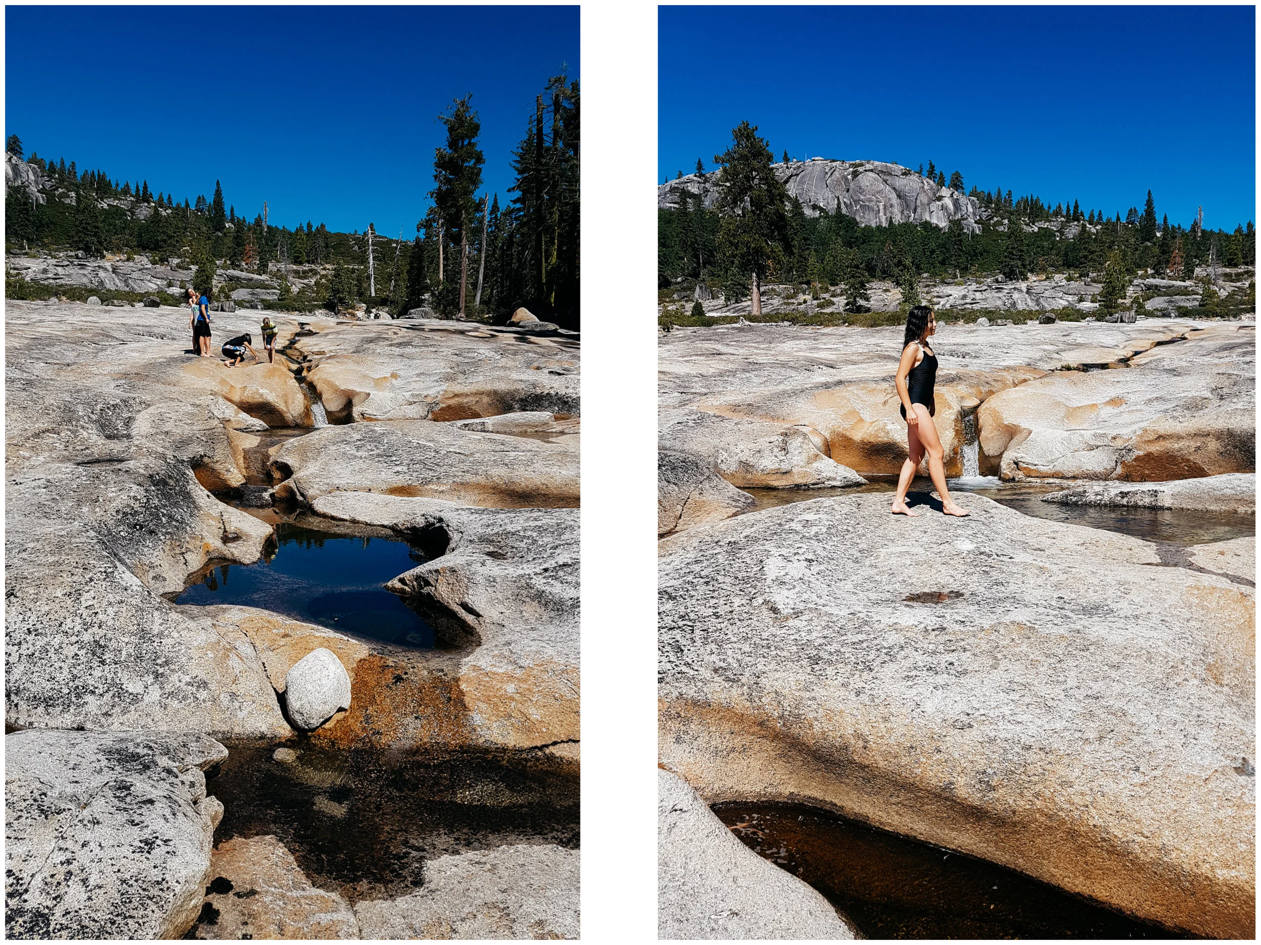 Upper Bassi Falls is full of beautiful basins flowing into one another. Some of them made for great waterslides too!