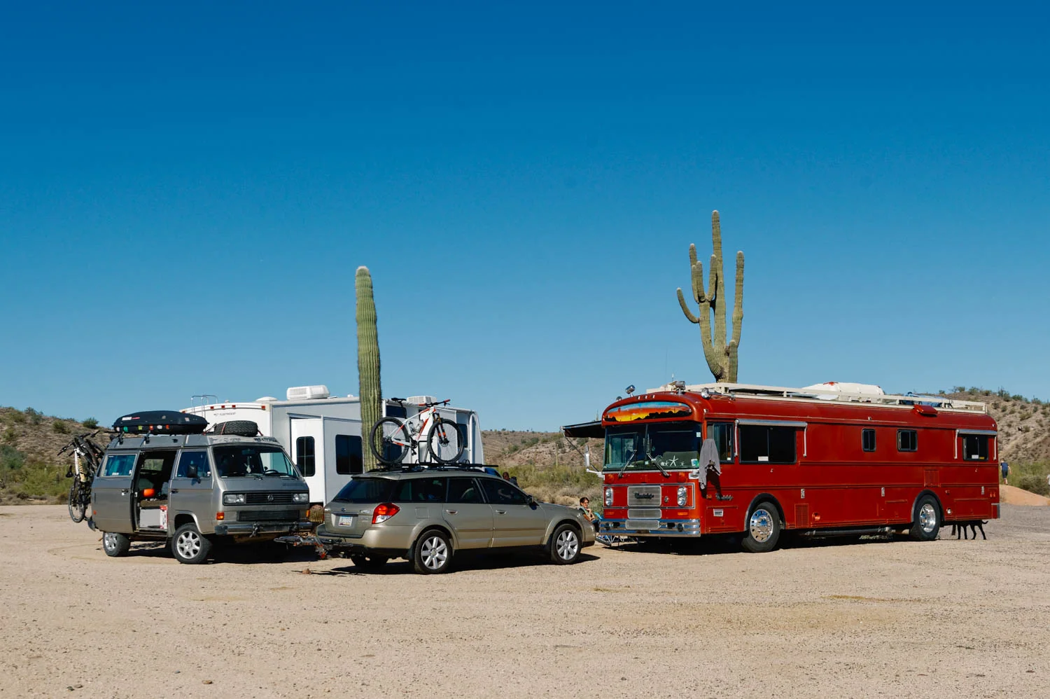 Our set-up for the race near the Competitive Loop (4 Peaks).