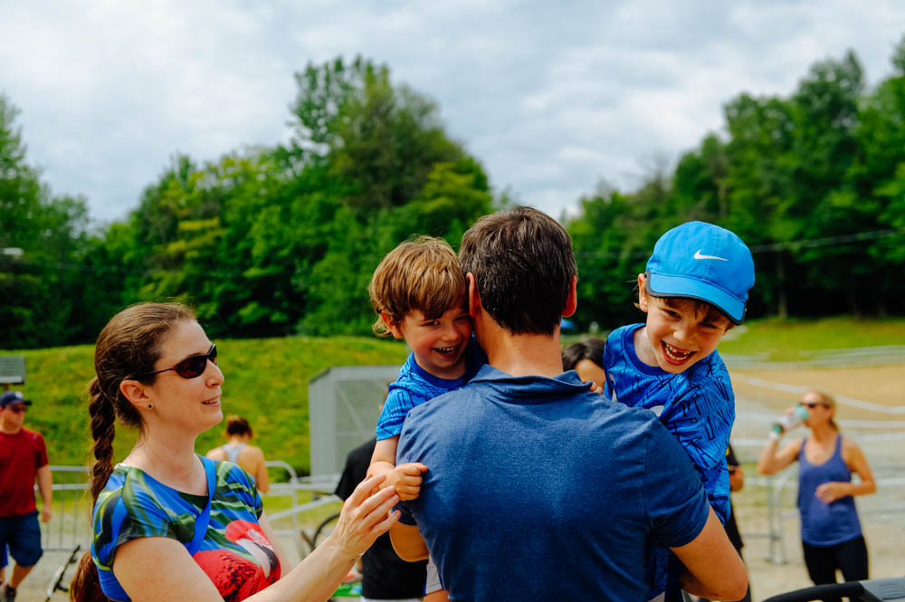 Christiane (my step sister), François and the boys, came to the race! It was such a treat to have them there!