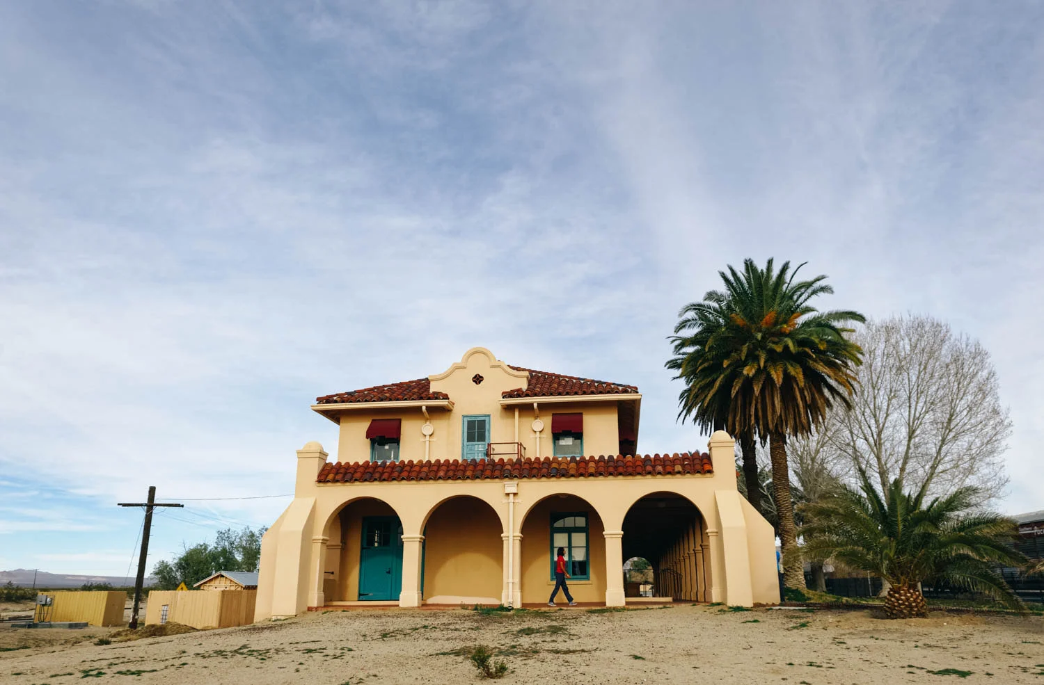 The Kelso Depot’s beautiful Spanish Colonial revival style architecture.