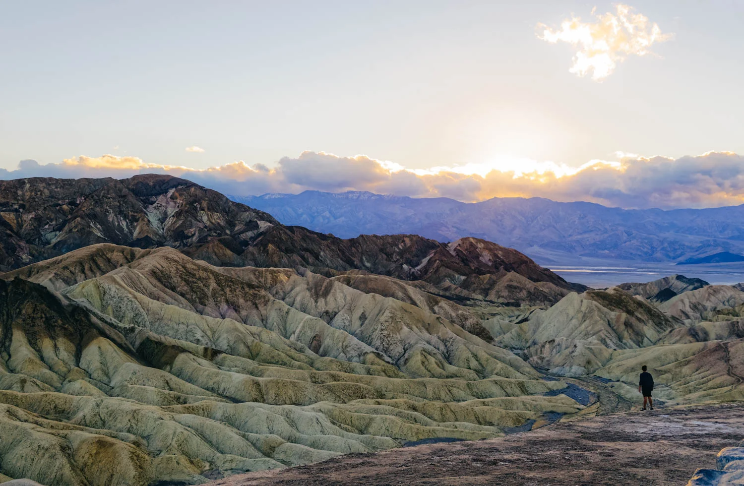Zabriskie Point was named after Christian Zabriskie who was the general manager of the Pacific Coast Borax Company, which was huge in Death Valley during the borax mining days. The view has been featured in many pop culture references as well, with the most notable being the Joshua Tree album cover for the band U2.