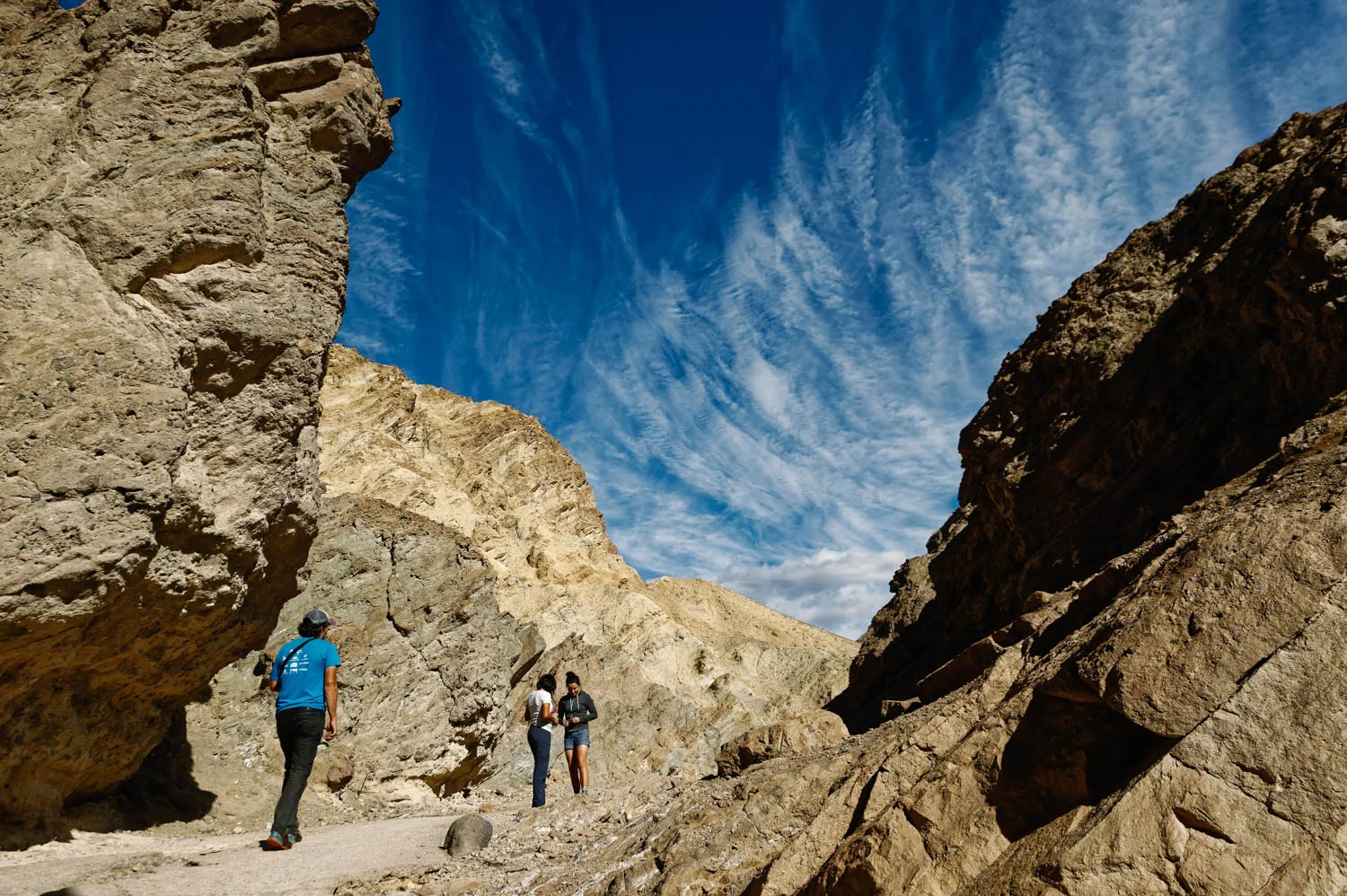 It has gaping canyons, massive boulders, waves of plantless terrain and even a large red rock called the Red Cathedral at the end. You can totally picture a few stormtroopers appearing around a boulder. You can see some of the reconstructed scenes vs the original scene here .