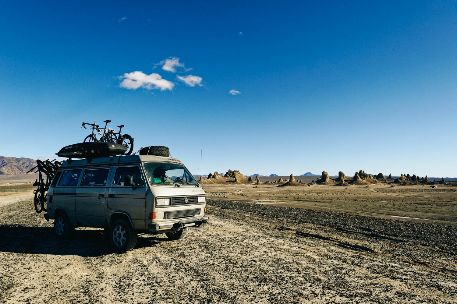 There is a short half mile hiking trail, but you can drive around easily in a 4 x 4 vehicle to see the formations. They were more impressive from afar in my opinion. There are designated camping spots and the area is very well defined with rocks to prevent driving over the fragile areas. Please set up camp only where there is already a fire ring outside of the rock-fenced areas. There was no usable cell signal there.