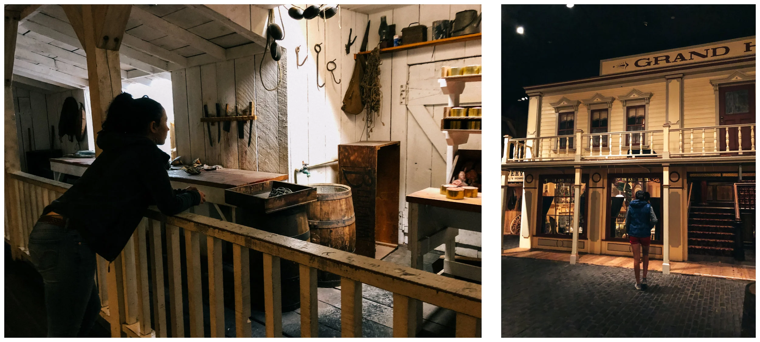 The Royal BC Museum has many life size exhibits. Here: a salmon cannery and an authentic village.