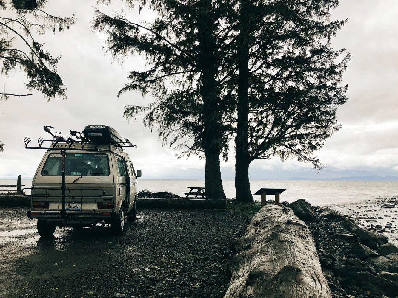 Jordan River Regional Park campground is only $15 June-Oct or $10 Nov-May and right on the ocean. There is no Canadian cell service (no Bell), but 3 bars 4G LTE Verizon on our American phone, however it fluctuated a bit. I posted my full review on @campendium It's a bit out of the way but the perfect place to be far from everything and to go hiking or kayaking.