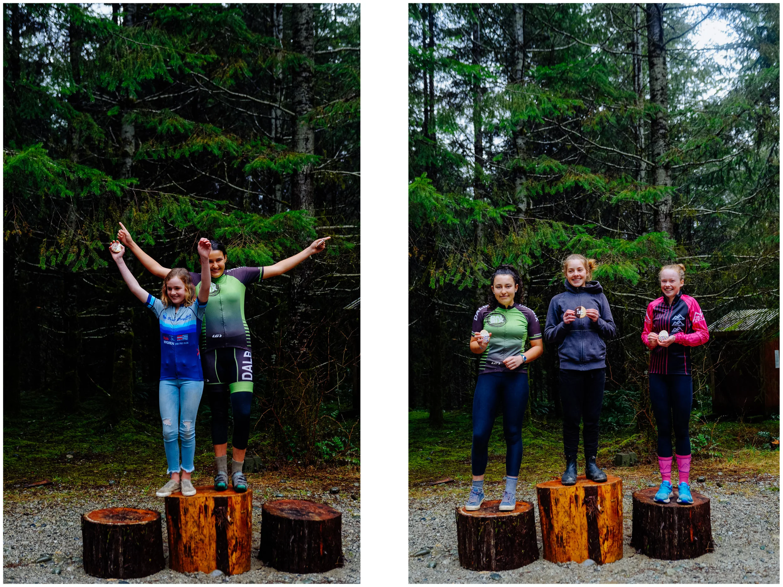 Mathilde got first in the women beginners and Aïsha got second in the intermediate women! A memorable race!