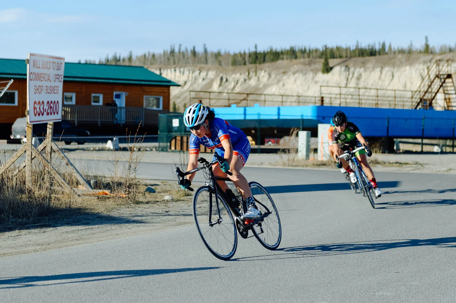 The girls raced their first ever Criterium. What is that you wonder? A criterium, or crit, is a road bike race consisting of several laps around a short closed circuit. The girls are new to road riding and working with the peloton and knowing what to do and when to sprint is an art that has to be learned and experienced over and over. Luckily, this great group at U kon Echelon guided them throughout the race and it was the perfect first experience. They left exhilarated and asking when the next race would be. An undeniable success!