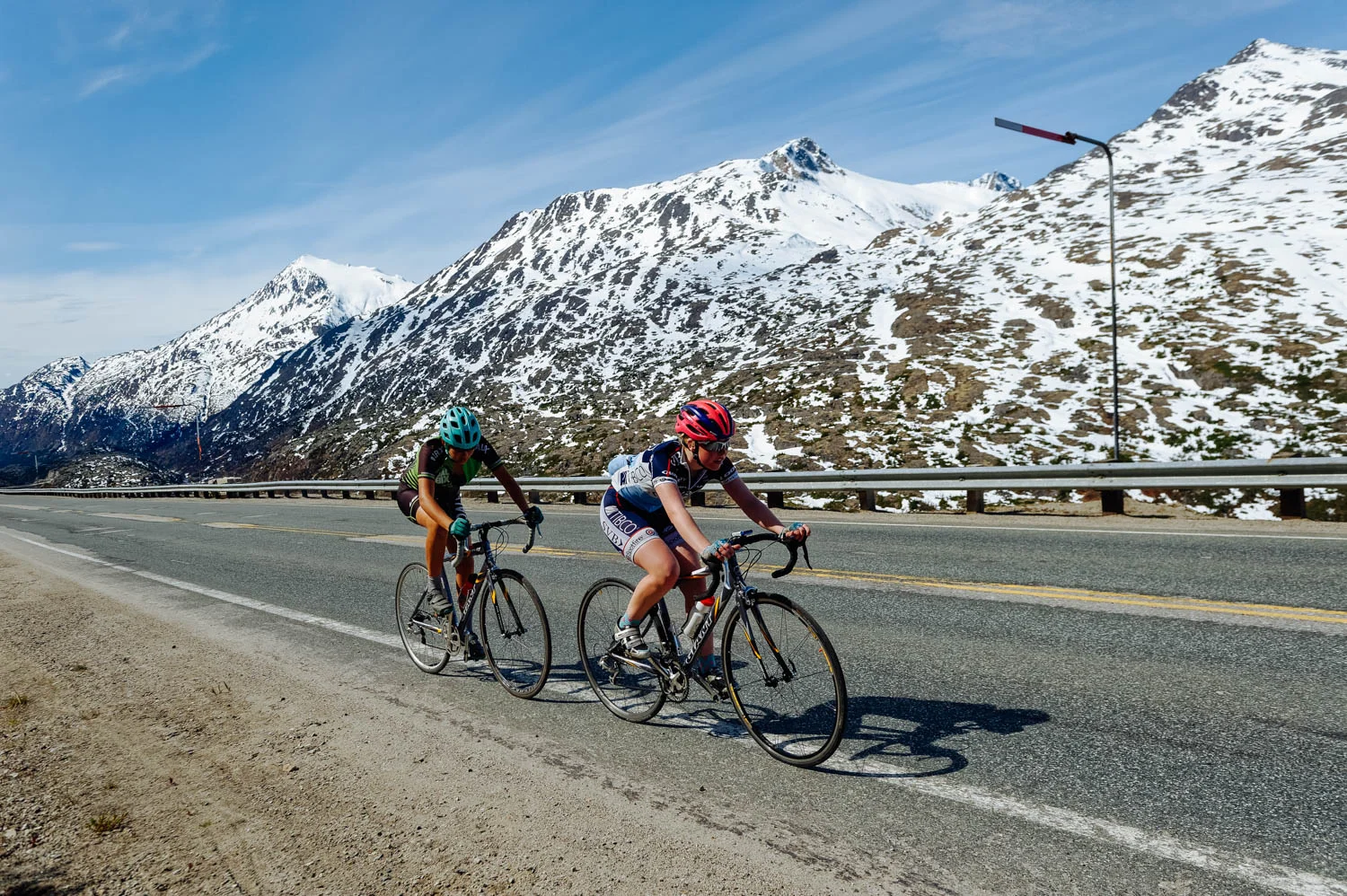 Mathilde was able to finish the hill climb thanks to this awesome young girl who kept encouraging her and stayed with her the whole time. They also got an extra adrenaline boost thanks to a close encounter (4 meters!) with a black bear cub on the side of the road