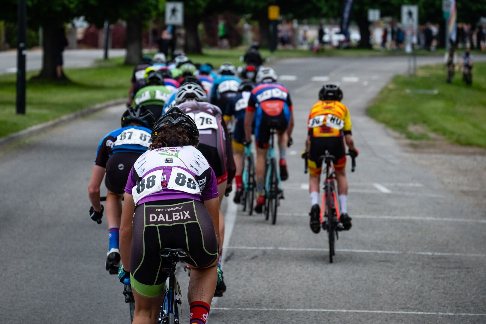Mara trying to keep up with the boys during stage 3 (crit). Photo by Cody W Gannon.