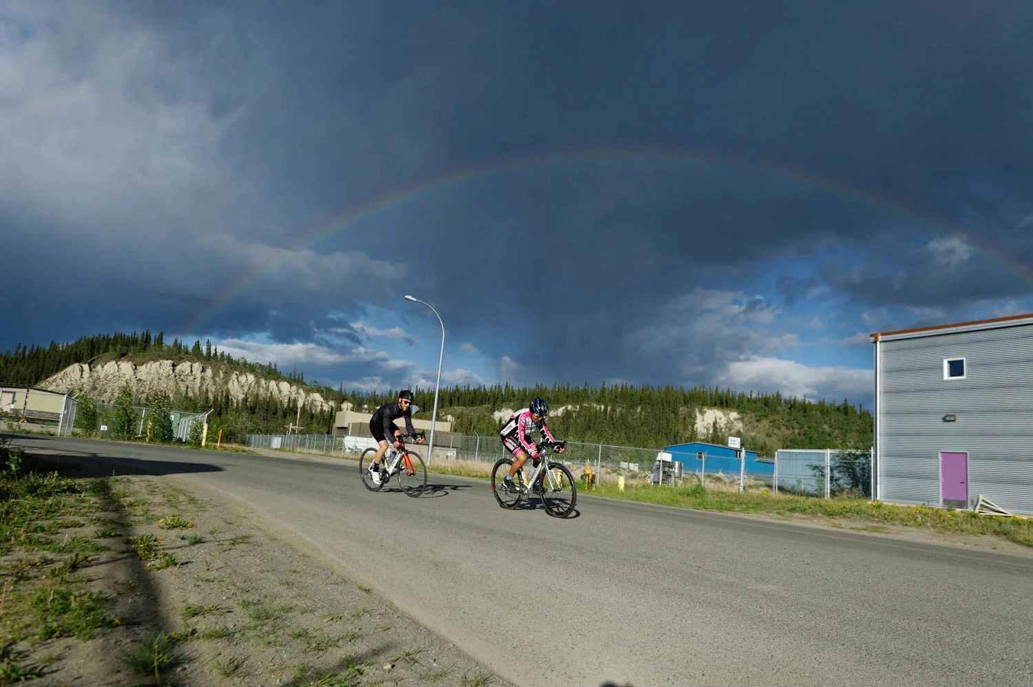 We had all sorts of weather during the Crit and that made for some pretty cool lighting and even a rainbow!