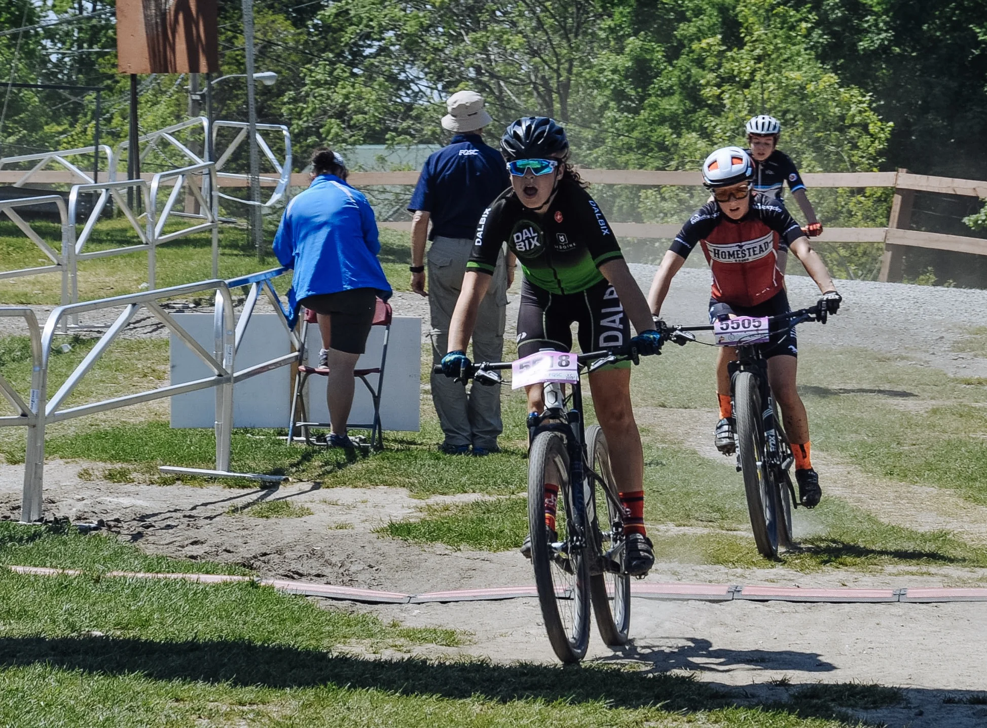 Breathing a sigh of relief after securing the 2nd place in a sprint finish!