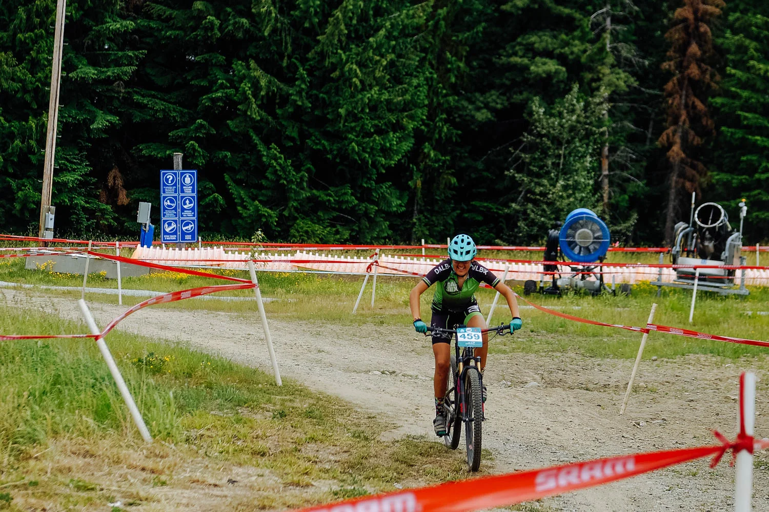 Mathilde, proud to finish that tough race!